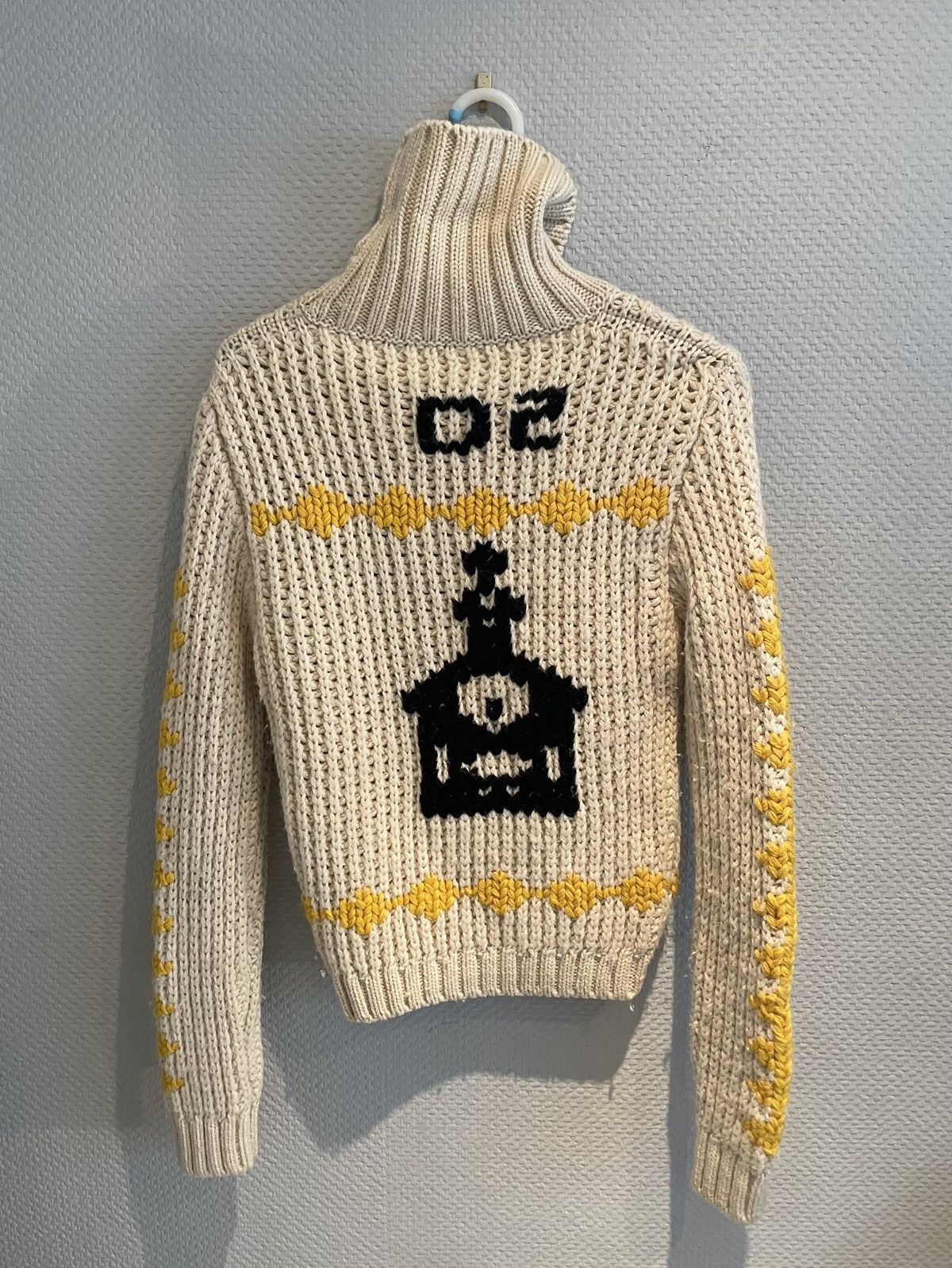 Dsquared2 Dsquared2 AW05 Jesus Loves Me Knit Wool Turtleneck sweater Size L / US 10 / IT 46 - 3 Thumbnail