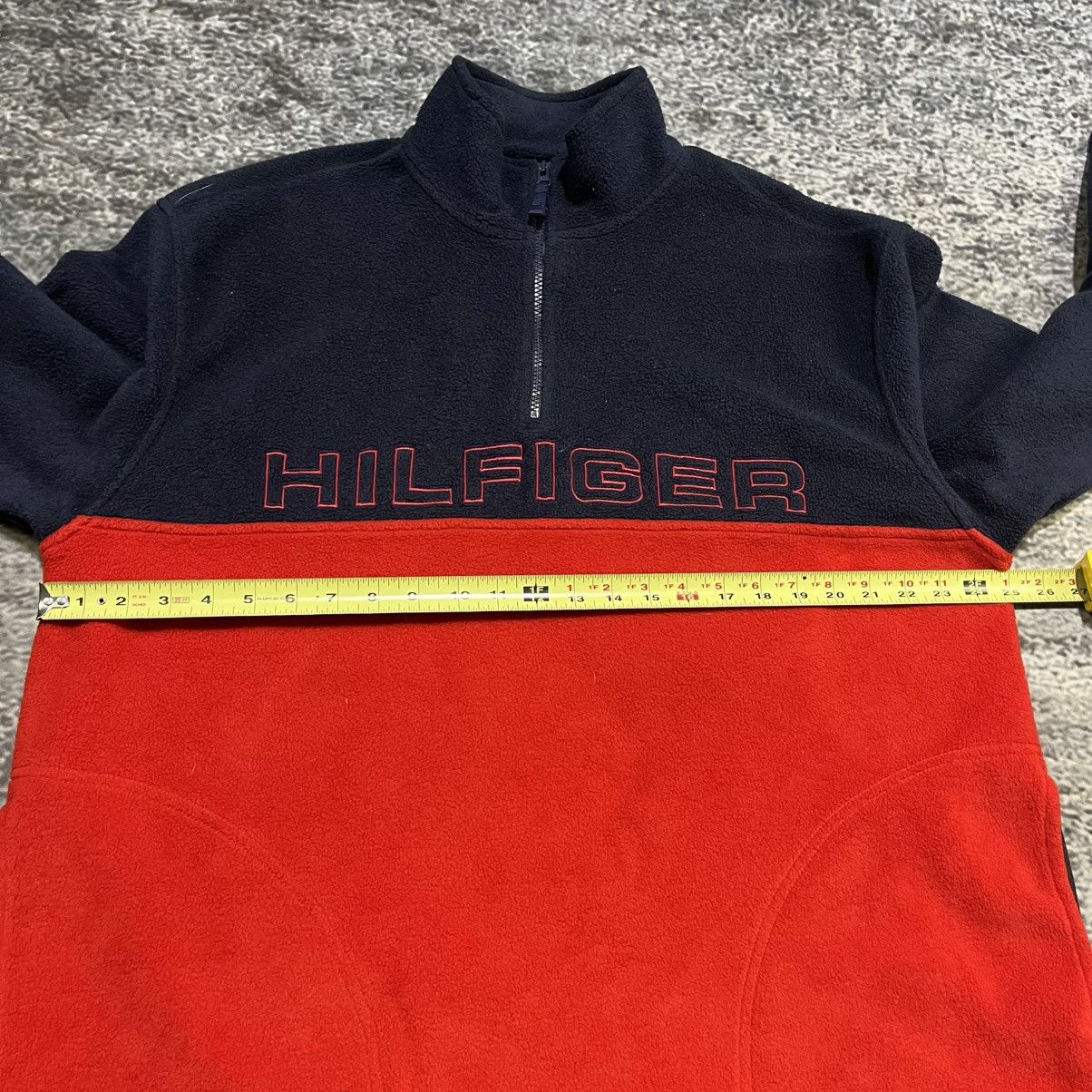 Tommy Hilfiger Vintage Tommy Hilfiger Skater Logo 1/4 Zip Fleece Sweater Size US XL / EU 56 / 4 - 7 Thumbnail