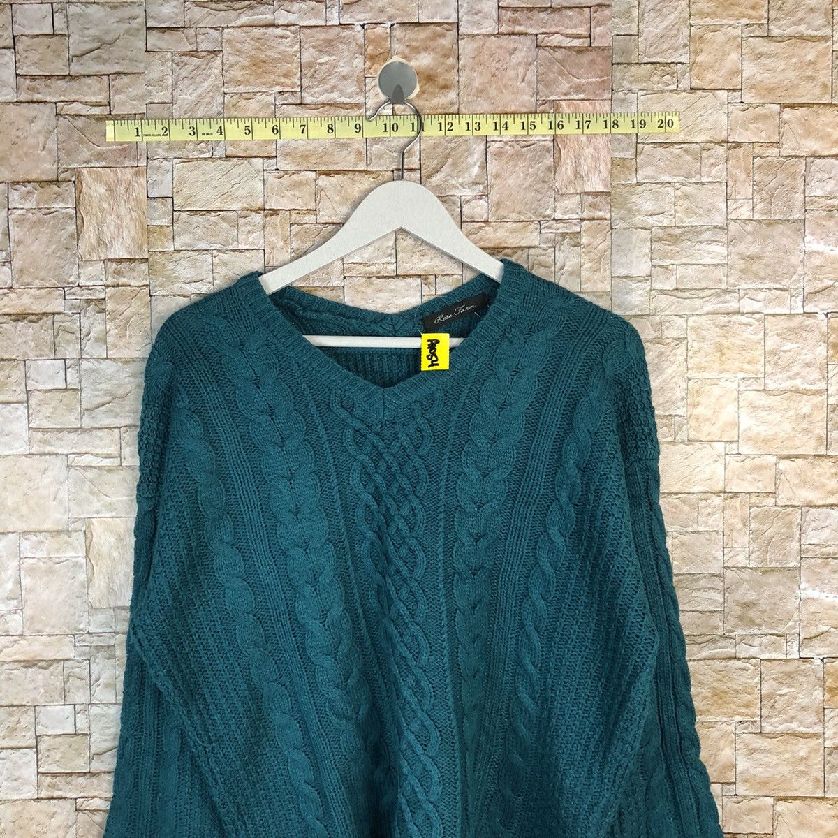 Aran Isles Knitwear × Homespun Knitwear × Japanese Brand Rose Farm Green Knitwear #A1054 Size M / US 6-8 / IT 42-44 - 2 Thumbnail