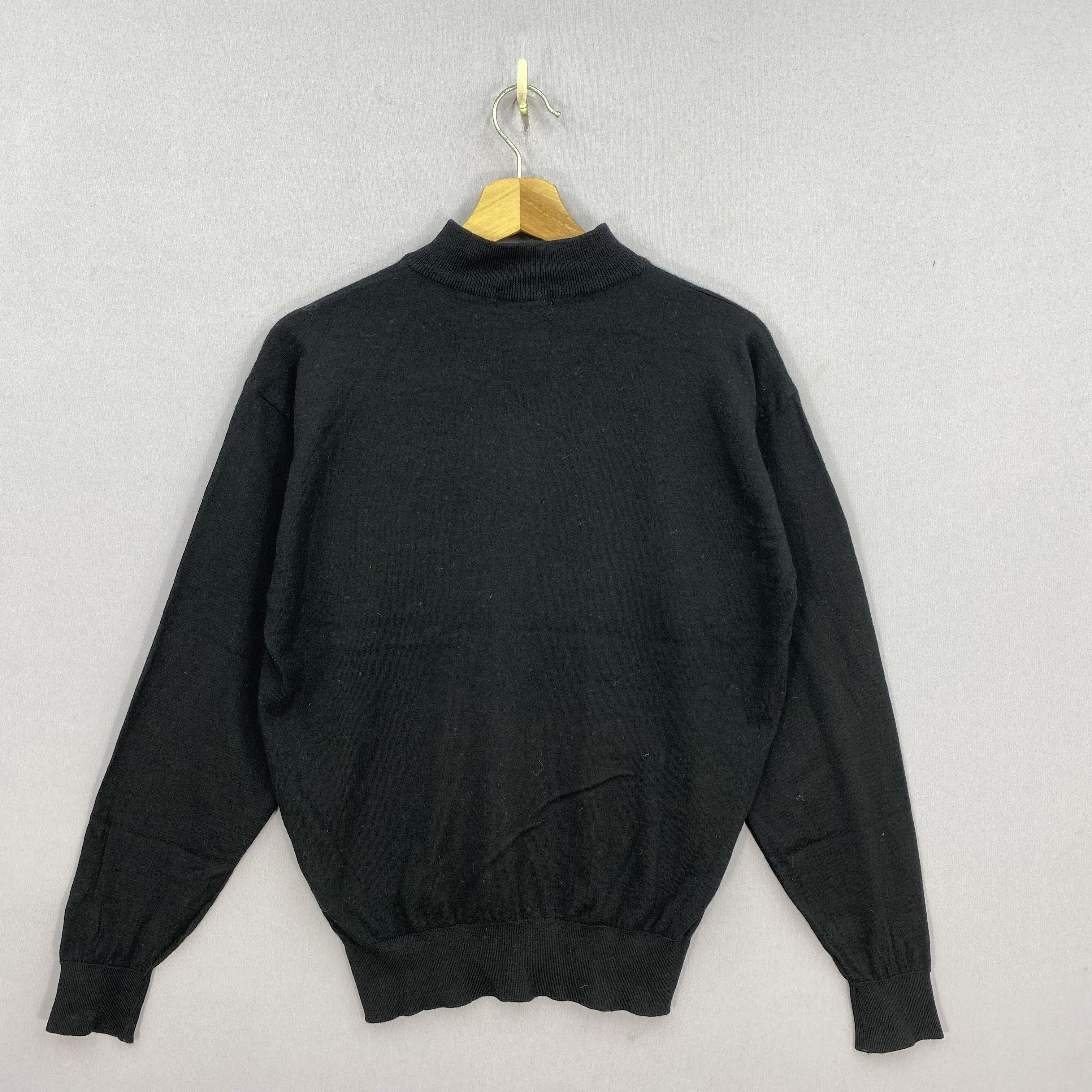 Japanese Brand Vintage Yves Saint Laurent Mock Neck Sweater YSL Knit Wool Size US M / EU 48-50 / 2 - 2 Thumbnail