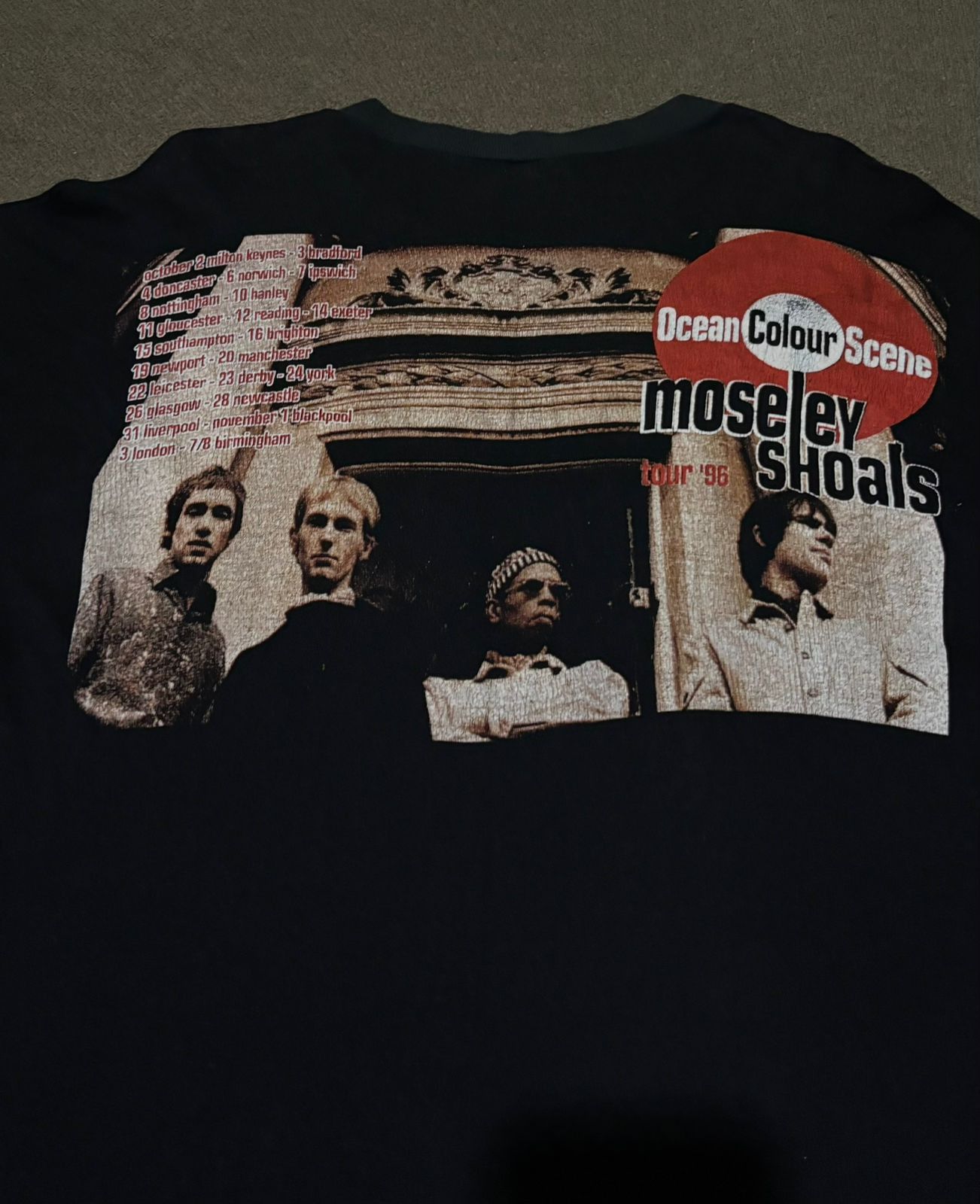 Band Tees Vintage Ocean Colour Scene Tour 1996,Oasis,Radiohead Size US XL / EU 56 / 4 - 7 Thumbnail