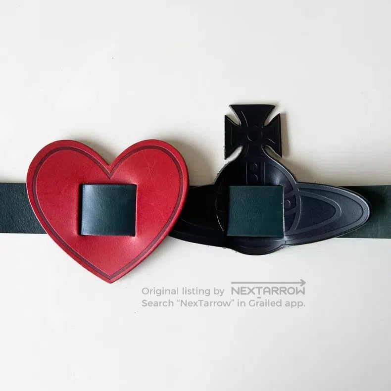 Vivienne Westwood Vivienne Westwood Saturn Heart Leather Belt Size ONE SIZE - 2 Thumbnail