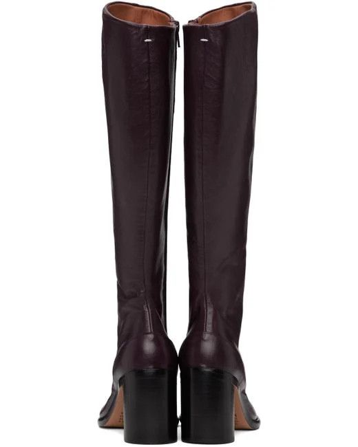 Maison Margiela oc11z0825 Tabi Knee-high Tall Boots in Burgundy Size US 9 / IT 39 - 2 Thumbnail