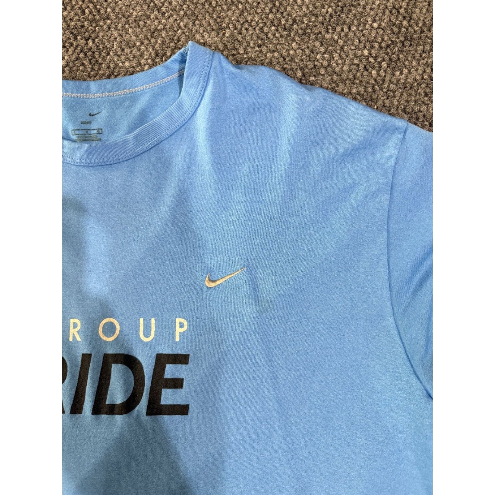 Nike Nike Dri-Fit T-Shirt Mens Large Blue Group Ride Athletic Stretch Casual Shirt Size US L / EU 52-54 / 3 - 4 Thumbnail