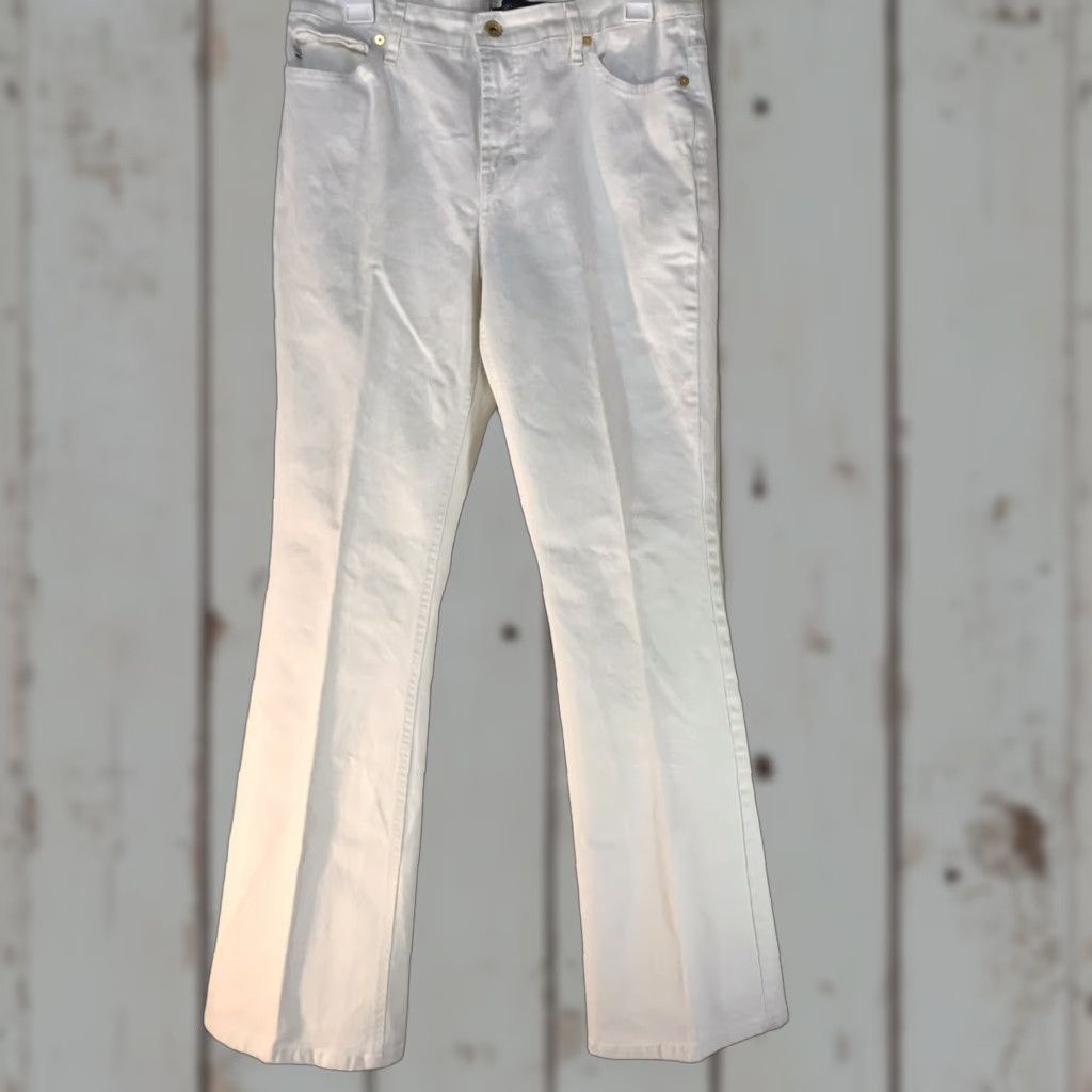 Vintage BandolinoBlu White Wash Women's Mid-Rise Bootcut Denim Jeans Size 10 Size 32" / US 10 / IT 46 - 1 Thumbnail