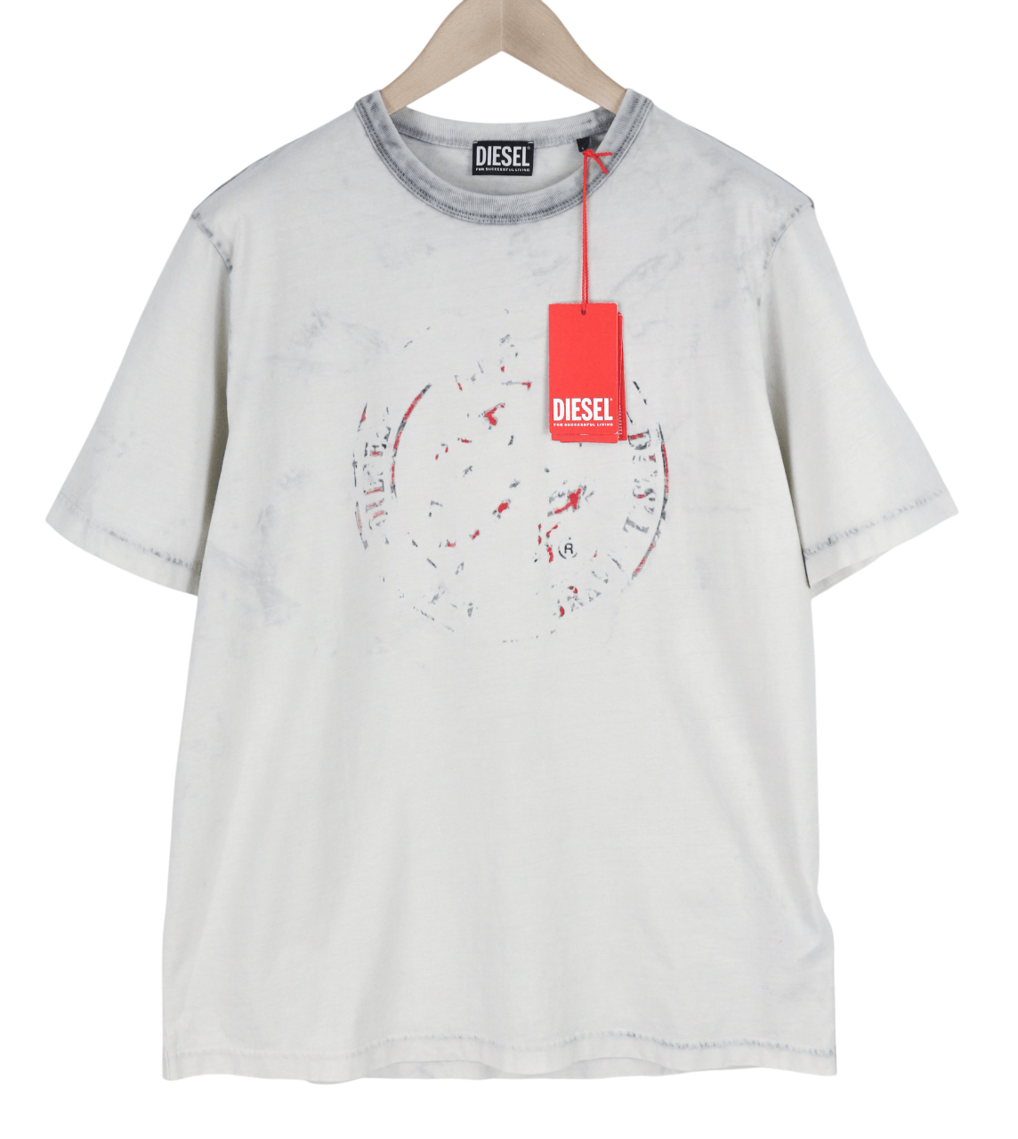 Diesel T-JUST-E23 L Short Sleeve Logo Tee 40274 Size US L / EU 52-54 / 3 - 1 Thumbnail