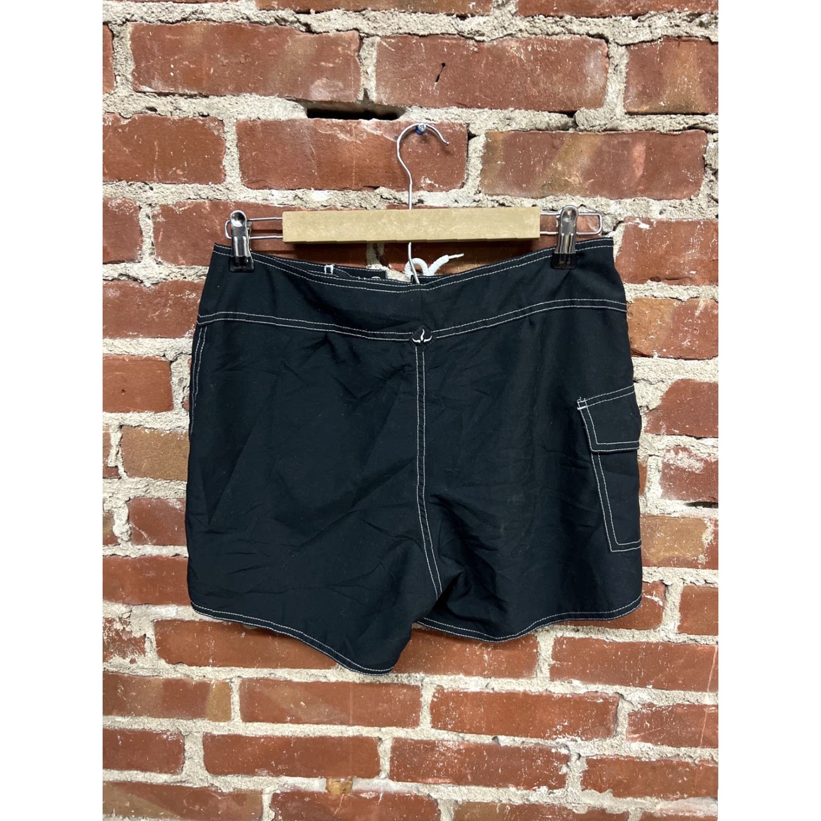 Prana VINTAGE prAna Womens Black Swim Shorts USA Made in USA Size M Swim Bottom Womens Black M USA 90s? Size 32" / US 10 / IT 46 - 2 Thumbnail