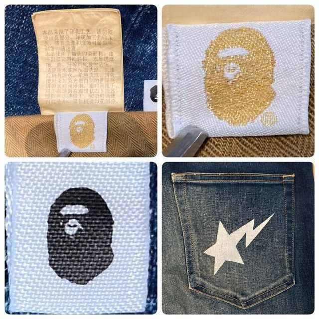 Bape BAPE STA Denim Pants a bathing ape star ★size L Size US 34 / EU 50 - 9 Thumbnail