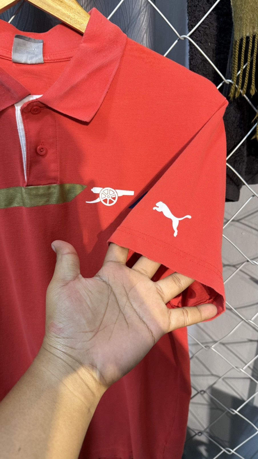Puma Beautiful Sunfaded Puma Arsenal Polo Shirt Red Size US M / EU 48-50 / 2 - 5 Thumbnail