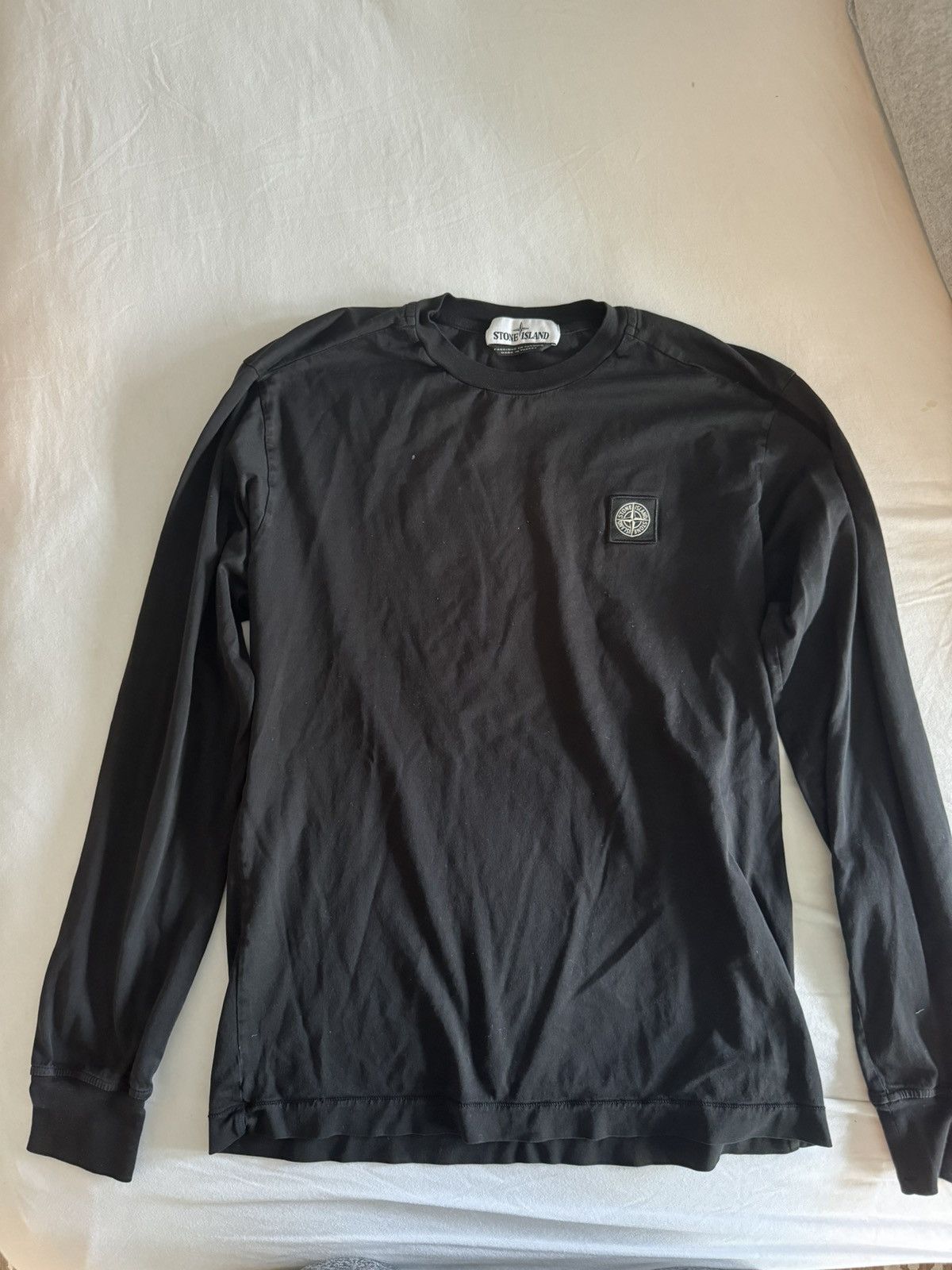image of Stone Island Longsleeve in Black, Men's (Size Small)