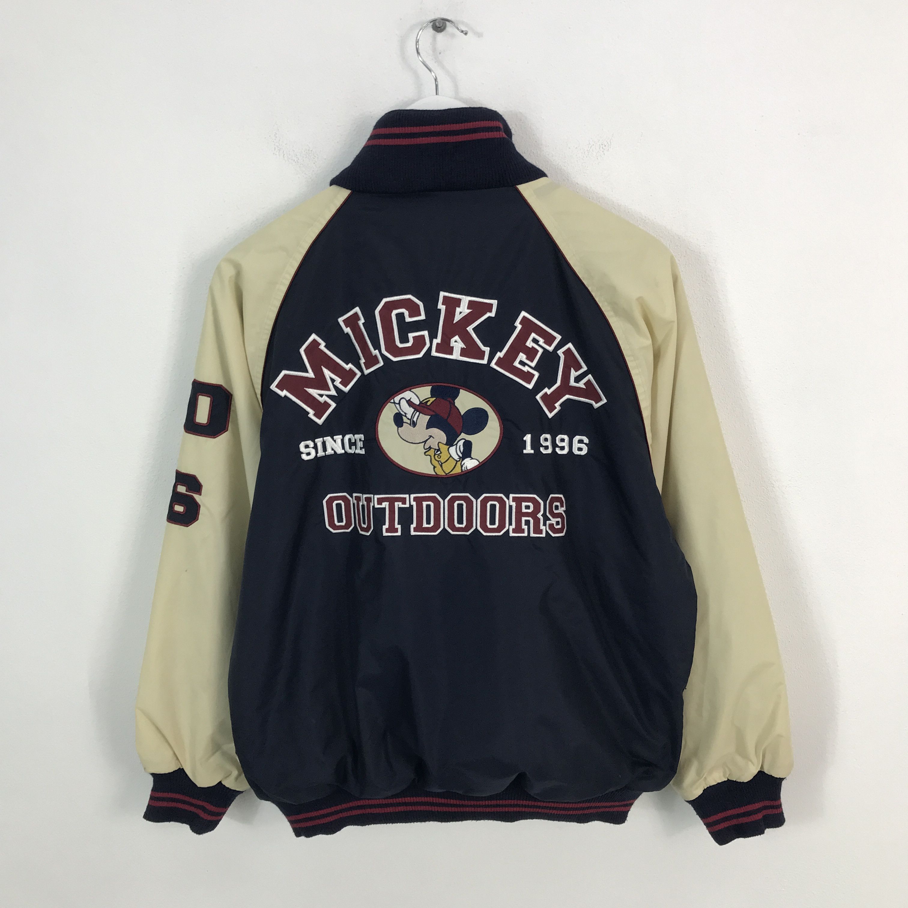Japanese Brand × Mickey Mouse mickey outdoor varsity style zipper jacket Size US L / EU 52-54 / 3 - 1 Thumbnail