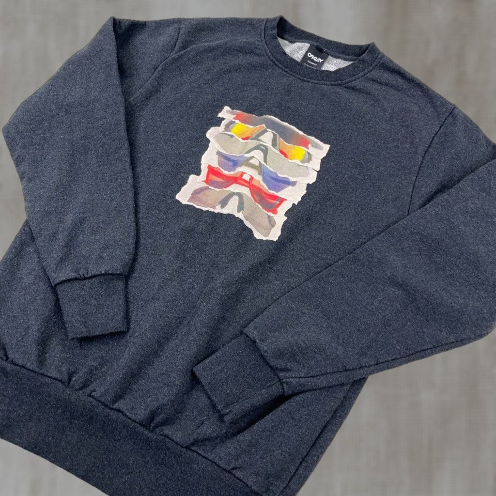 Oakley Oakley Sweatshirt Men Medium Gray Crewneck Pullover Logo Graphic Print All Seasons Regular Fit Hoodie? Size US M / EU 48-50 / 2 - 1 Thumbnail