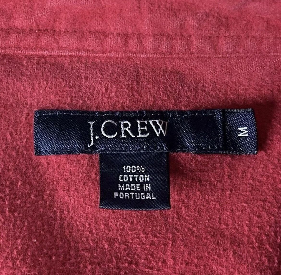 J.Crew J. Crew Heavyweight Chamois Flannel Medium Workshirt Red Size US M / EU 48-50 / 2 - 3 Thumbnail