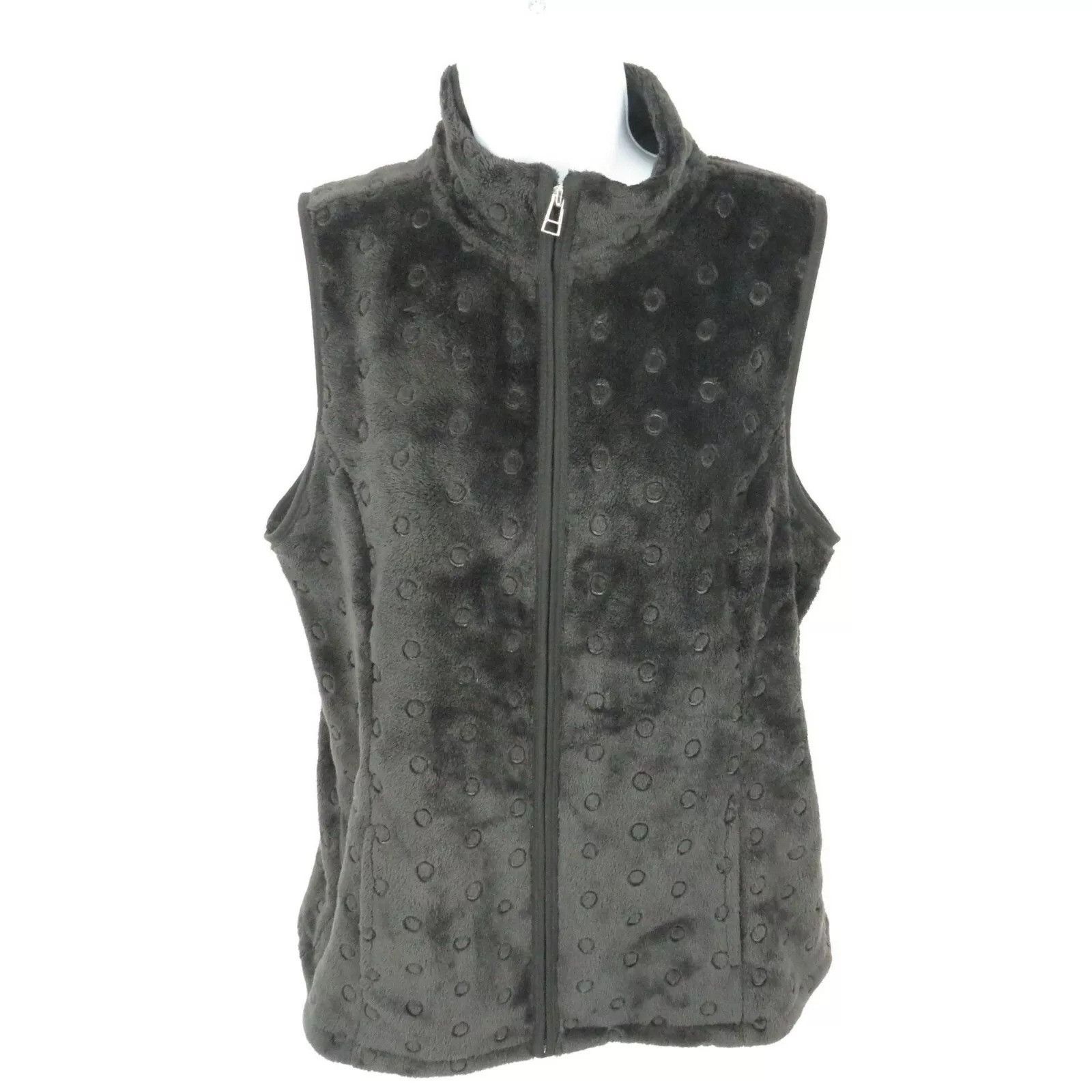 Other Kim Rogers Womens Fleece Polka Dot Vest Small NWOT Size S / US 4 / IT 40 - 1 Thumbnail