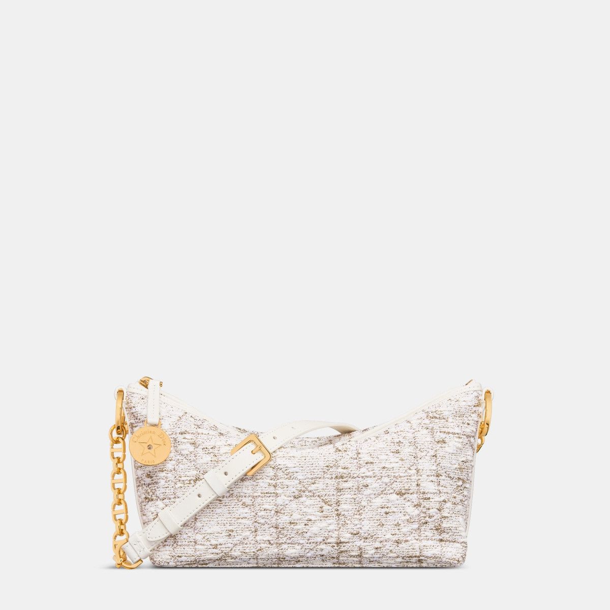 Dior o1bcso1str0226 Size:OS/ Hobo Bag with Chain in White Size ONE SIZE - 1 Thumbnail