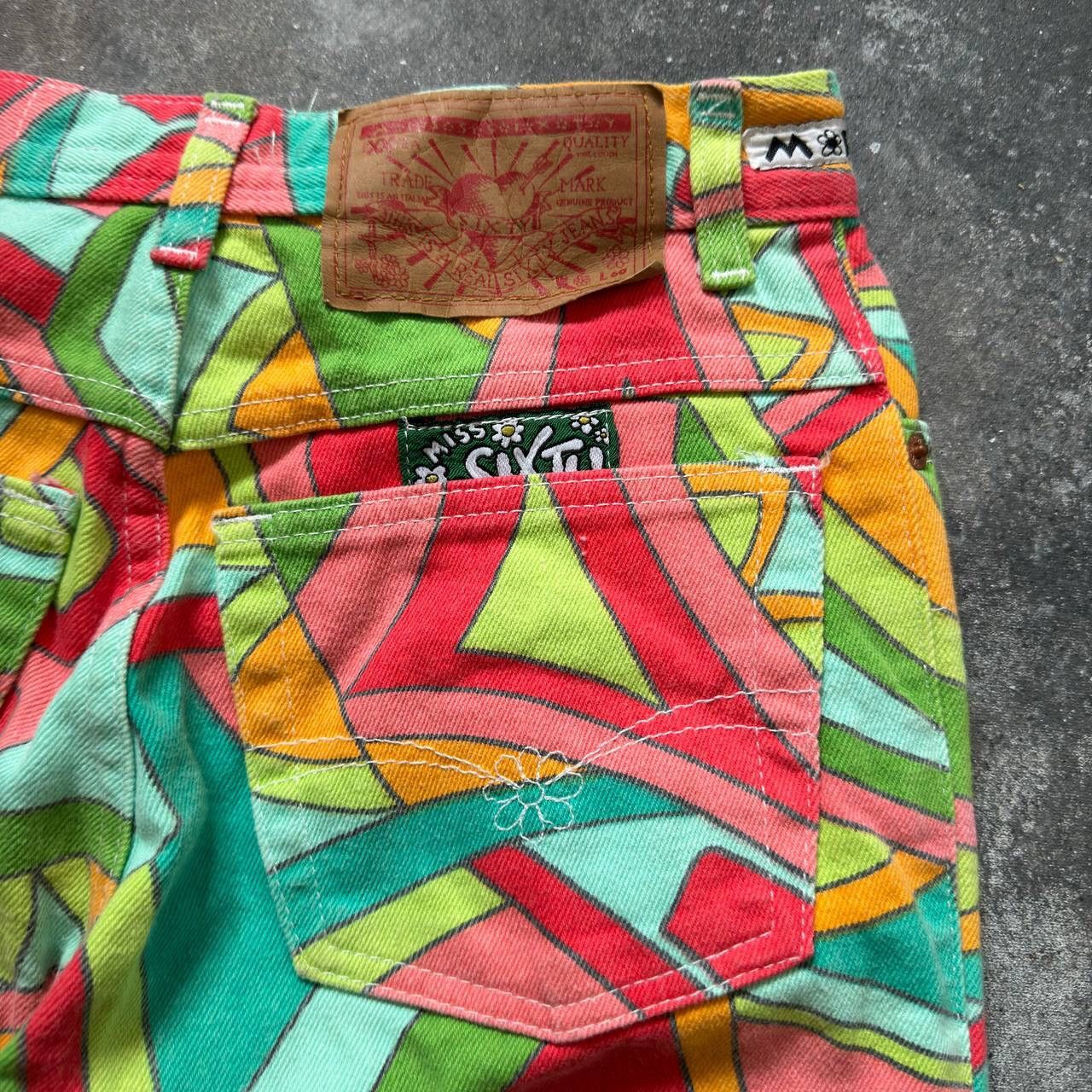 Miss Sixty × Vintage Miss Sixty 2000’s Aesthetic Y2K Glam Floral Pants Size 27" / US 4 / IT 40 - 10 Thumbnail