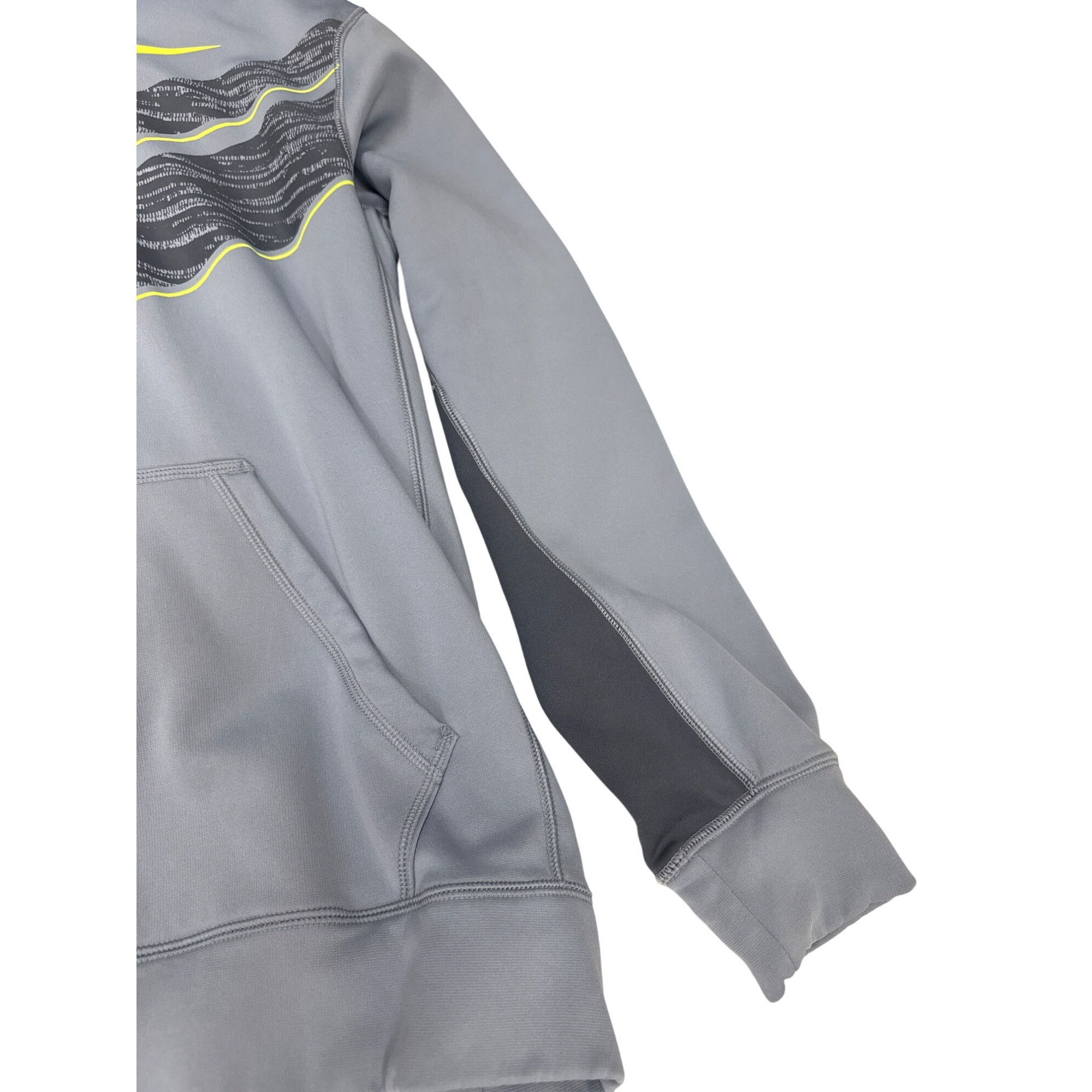 Nike Nike Therma-Fit Gray & Yellow Mens Hoodie Size M SKU 7221 Size US M / EU 48-50 / 2 - 3 Thumbnail