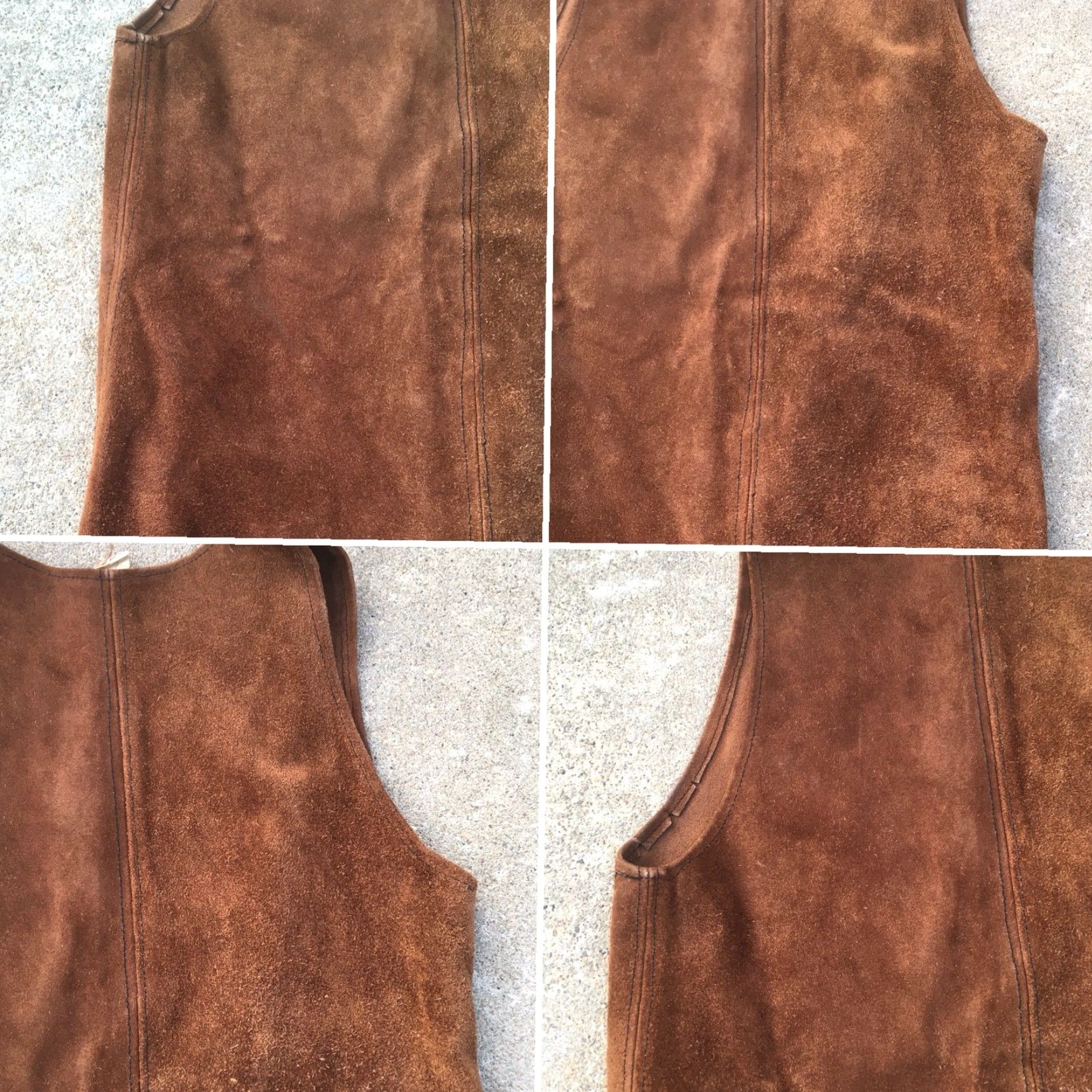 Vintage VINTAGE Georgetown Leather Washington DC Suede Vest Hippie Boho Festival S M Leather Vest Brown Suede Vest Mens Womens Boys Girls 1960s 1970s Size S / US 4 / IT 40 - 6 Thumbnail