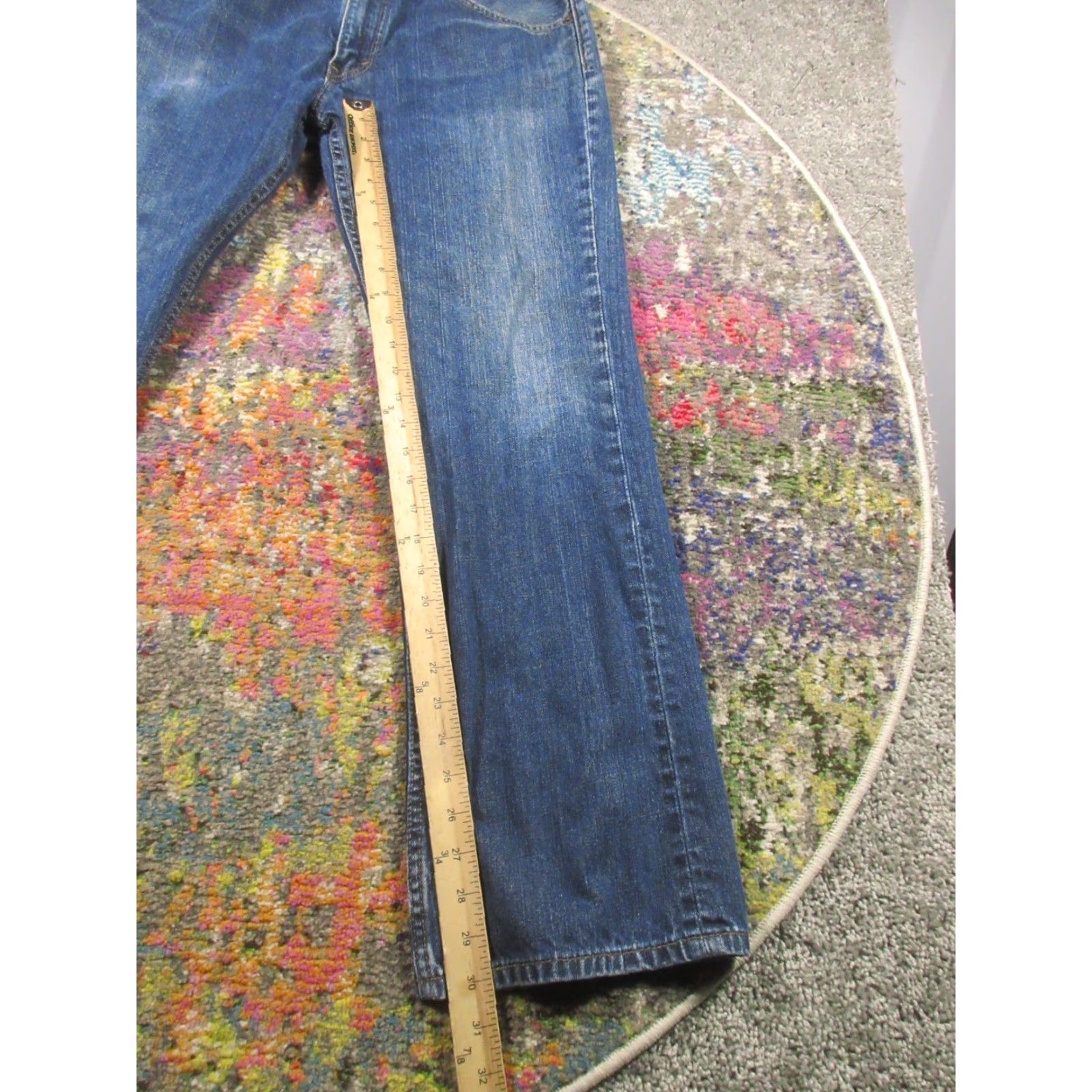 Levi's Levi's 527 Jeans Mens 34x30 Blue Bootcut Denim Cowboy Western Southwestern Logo 5-Pocket Regular Inseam 30" Leather Patch Cotton Polyester Shirt N/A Size US 34 / EU 50 - 7 Thumbnail