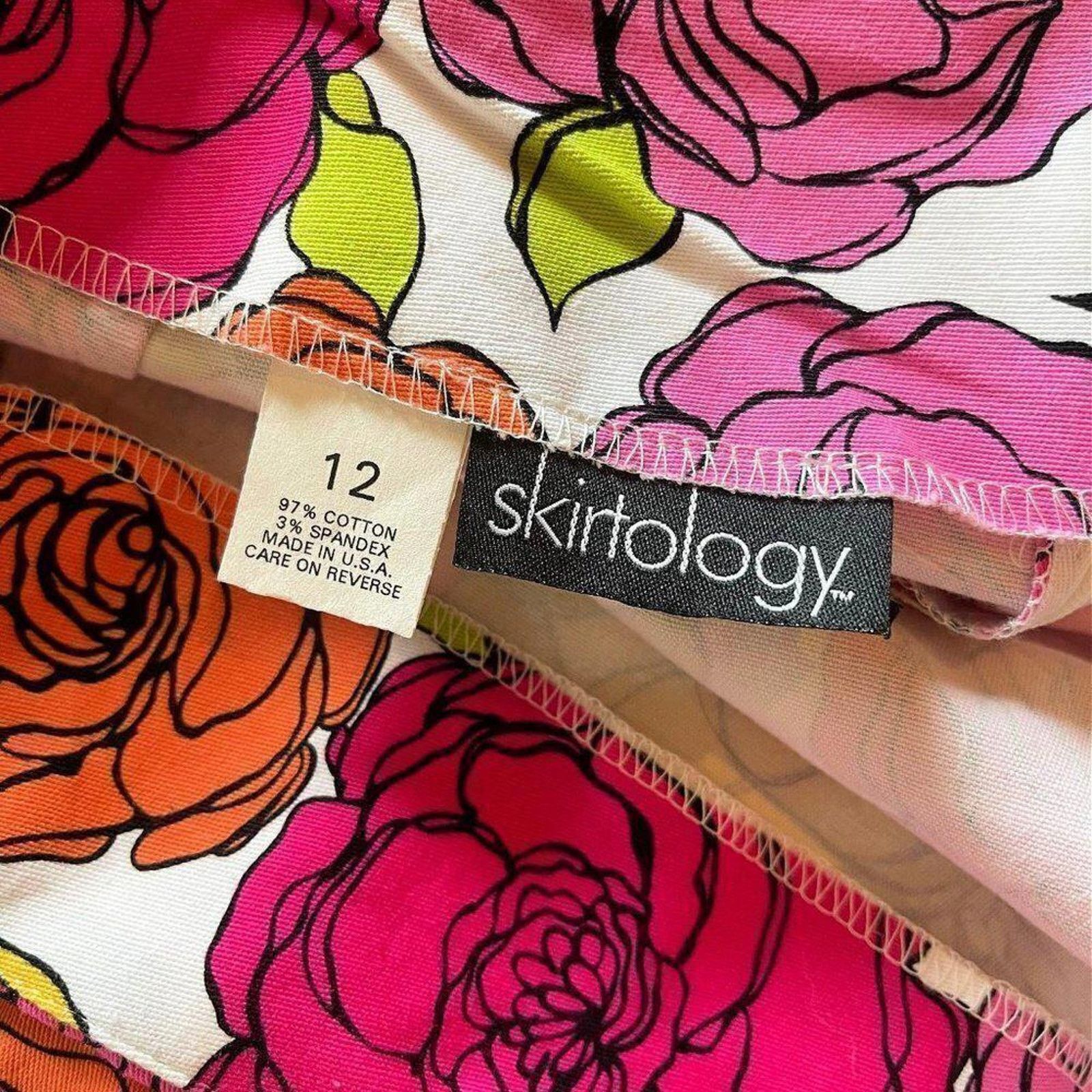 Designer Skirtology Floral Print Skirt - Stylish & Colorful Size 12 Size 34" / US 12 / IT 48 - 3 Thumbnail