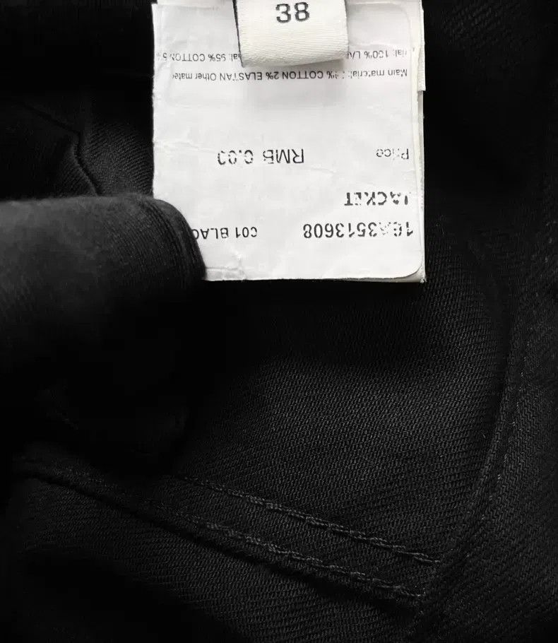 Givenchy Givenchy Black Leather Sleeve Patched Button Logo Denim Ja Size XS / US 0-2 / IT 36-38 - 4 Thumbnail