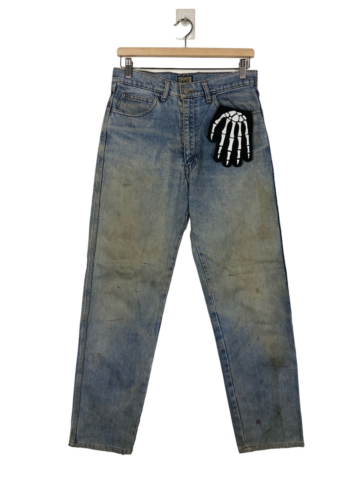Levi's 🔥80’s Vintage Levi’s 636 Distressed Denim Jeans Size US 30 / EU 46 - 1 Thumbnail