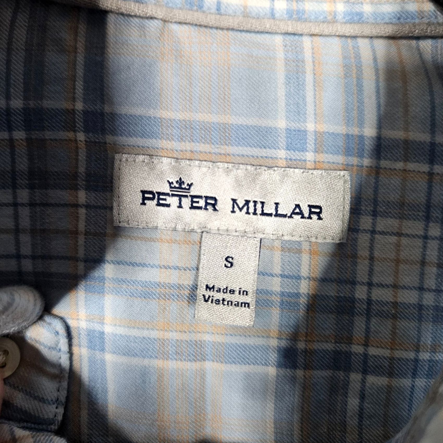 Peter Millar PETER MILLAR Button-Up Shirt Long Sleeve Plaid Multicolor Size S Mens Colors Casual Size US S / EU 44-46 / 1 - 3 Thumbnail