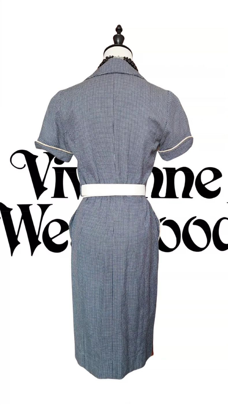Vivienne Westwood Vivienne Westwood Love lead blue and white checkered dress Size XS / US 0-2 / IT 36-38 - 4 Thumbnail