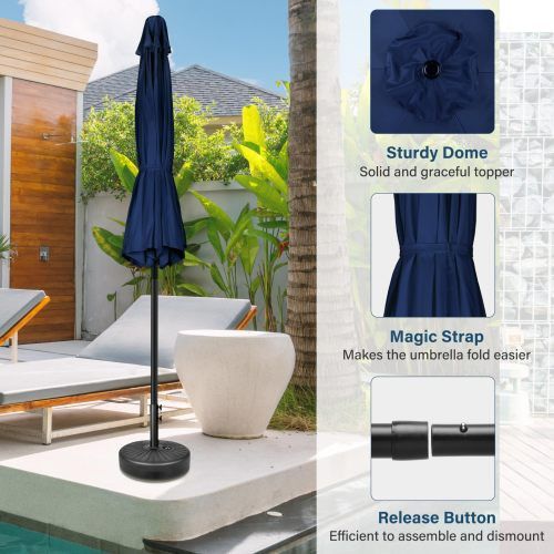 Designer × Homemade 7.5ft Patio Outdoor Table Market Yard Umbrella with Push But Size US L / EU 52-54 / 3 - 6 Thumbnail