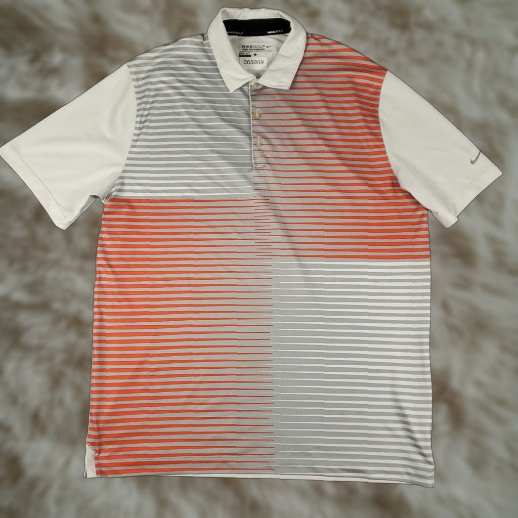 Nike Nike Polo Shirt Mens Large Gray Striped Swoosh Golf Casual Short Sleeve Polo Shirt Mens Large Gray Striped Nike Swoosh Golf Casual Short Sleeve Size US L / EU 52-54 / 3 - 1 Thumbnail