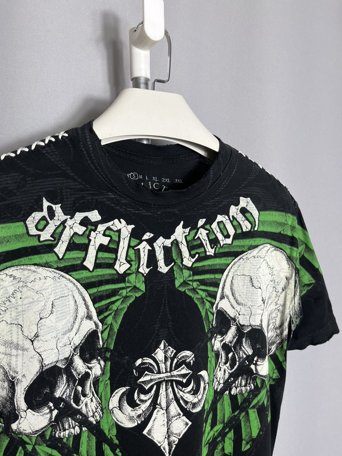 Affliction Affliction mens t-shirt skull black cotton Size US S / EU 44-46 / 1 - 2 Thumbnail