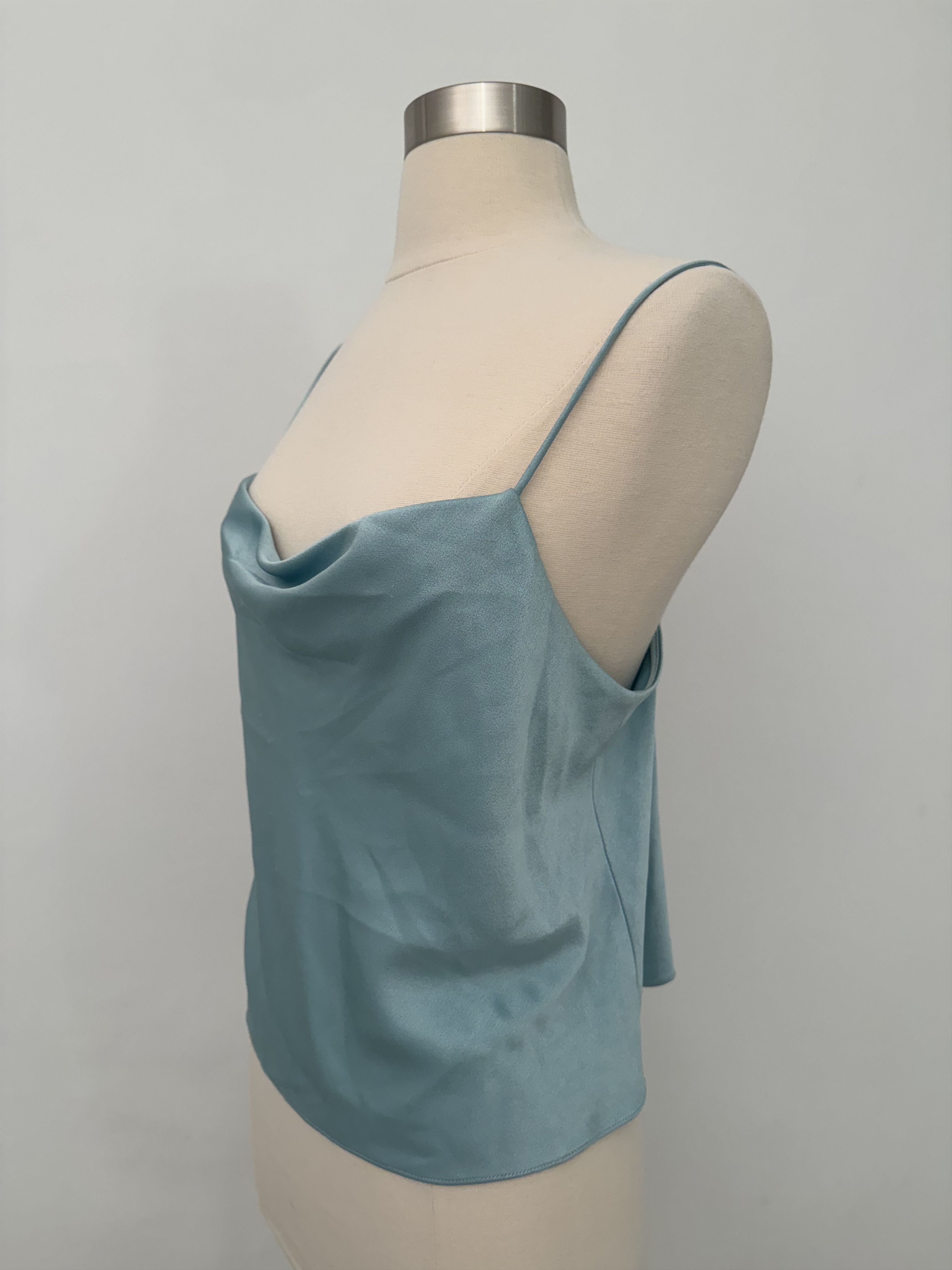 Alice + Olivia Blue Drape Tank Tope Size S / US 4 / IT 40 - 3 Thumbnail