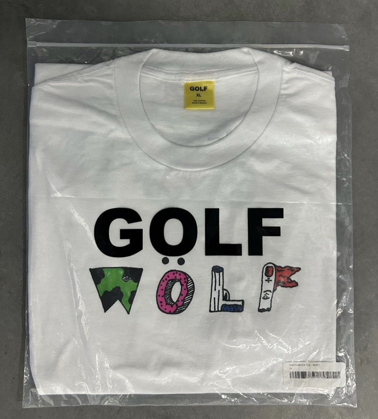 Golf Wang SKETCHBOOK TEE (SIZE XL) (WHITE) - GOLF WANG Size US XL / EU 56 / 4 - 1 Preview