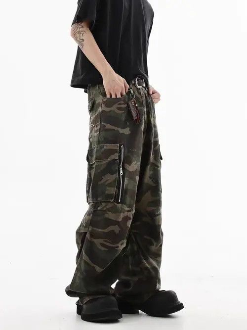 Japanese Brand Miho Camouflage High Street Vintage Loose Casual Pants Size US 30 / EU 46 - 4 Thumbnail