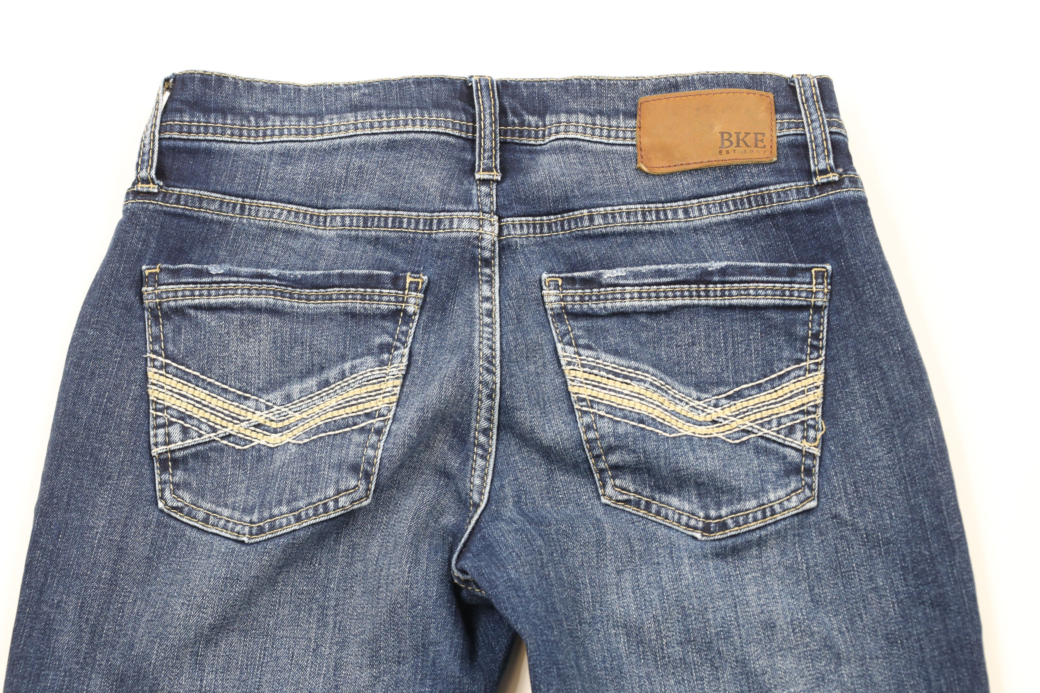 Vintage Buckle BKE Stitch Stretch Jake Straight Leg Denim Jeans Size US 30 / EU 46 - 11 Thumbnail