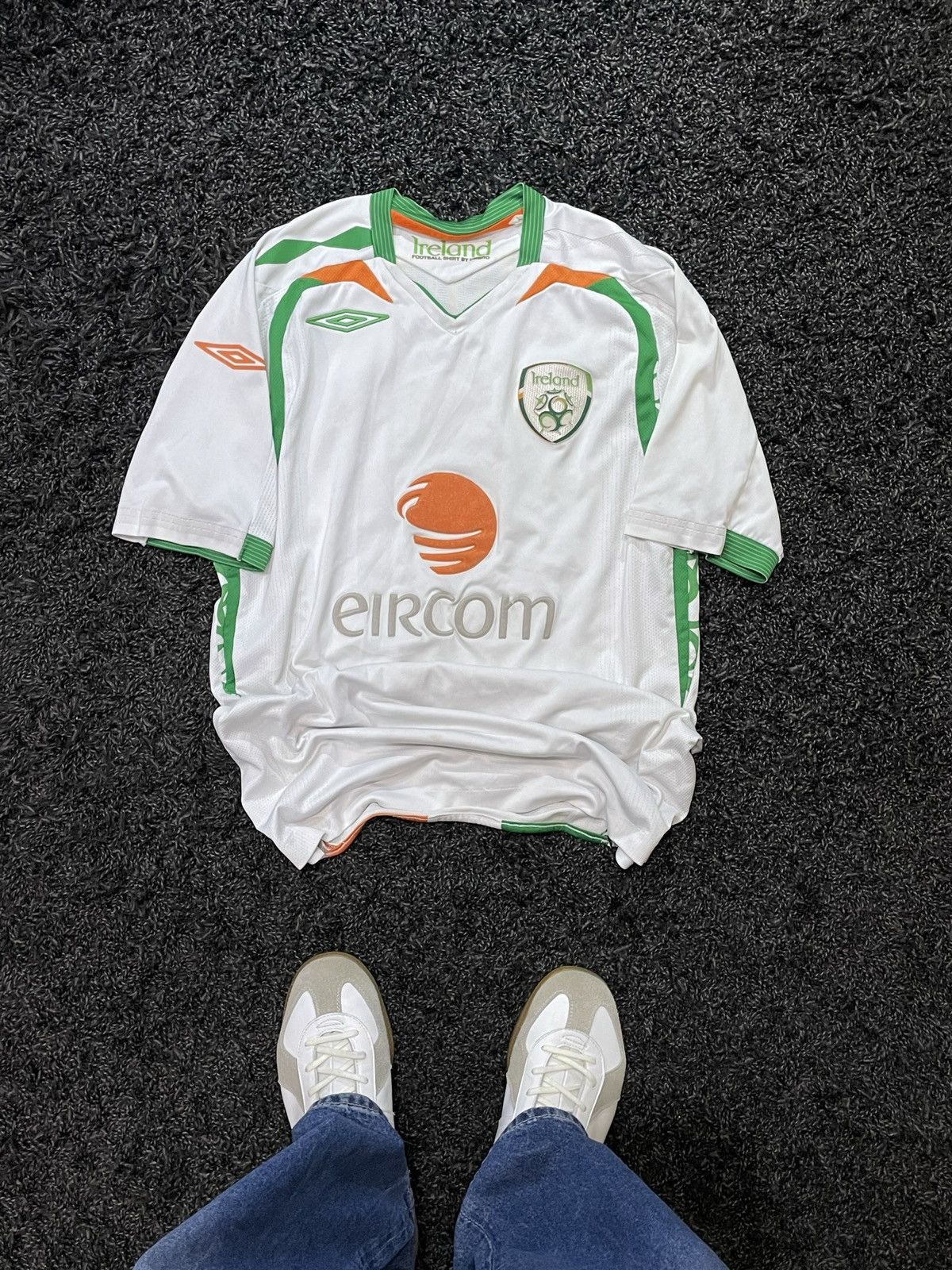Umbro 2008 VINTAGE IRELAND SOCCER HOME JERSEY BLOKECORE Y2K Size US M / EU 48-50 / 2 - 1 Thumbnail