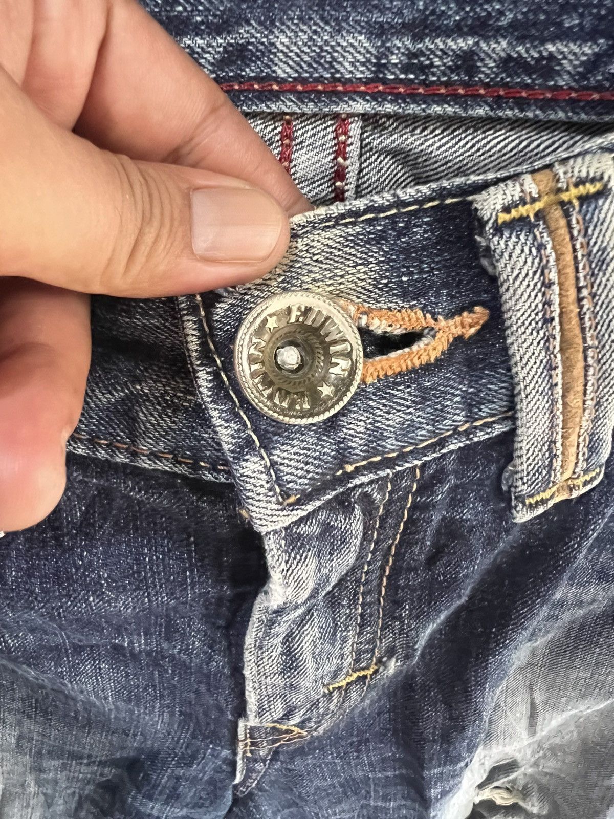 Edwin 🔥Rare Edwin Exclusive Vintage Distressed Denim Size US 29 - 11 Thumbnail