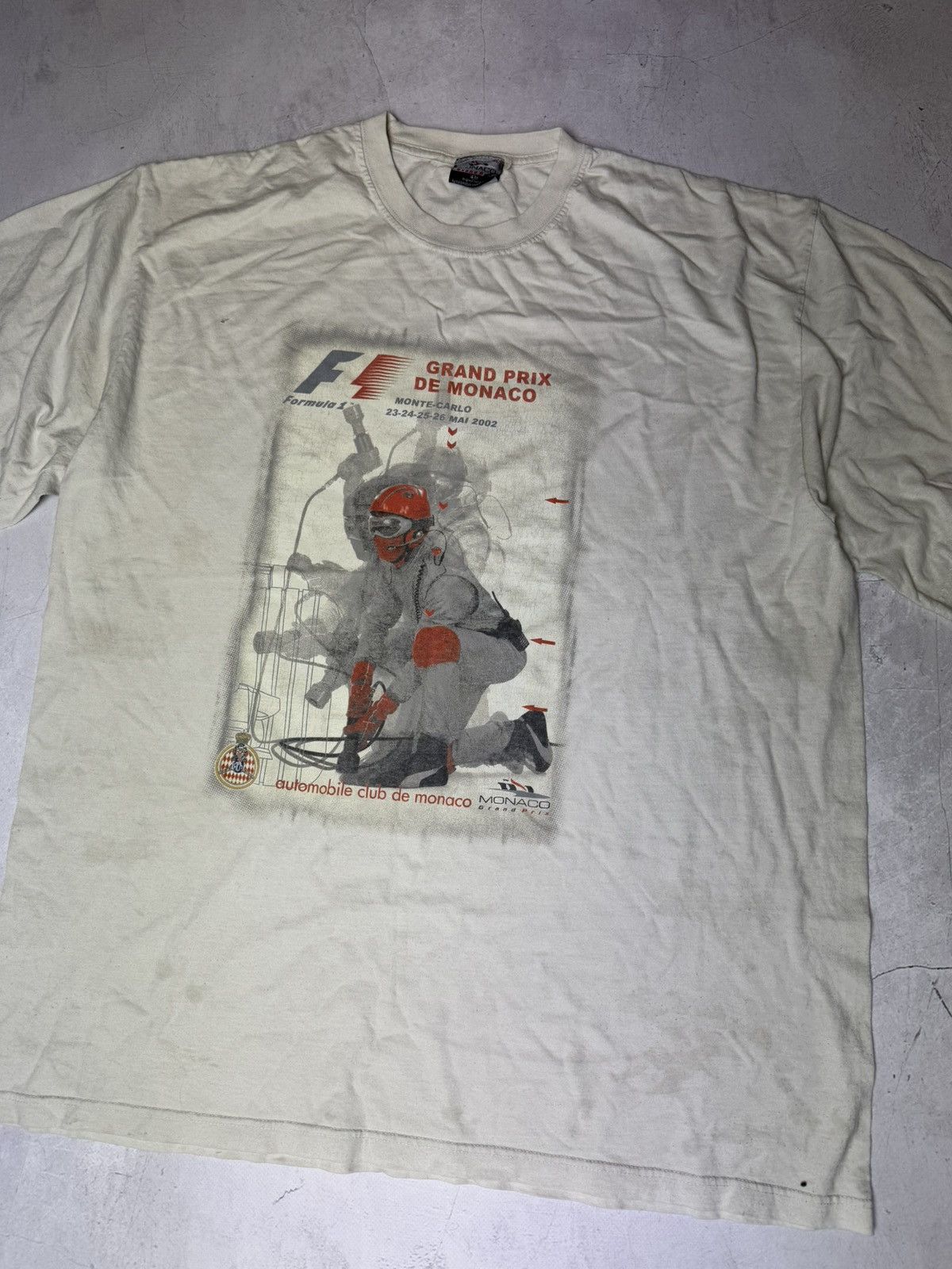 Vintage 2002 Grand Prix De Monaco T Shirt Racing Vintage Size US XL / EU 56 / 4 - 2 Thumbnail