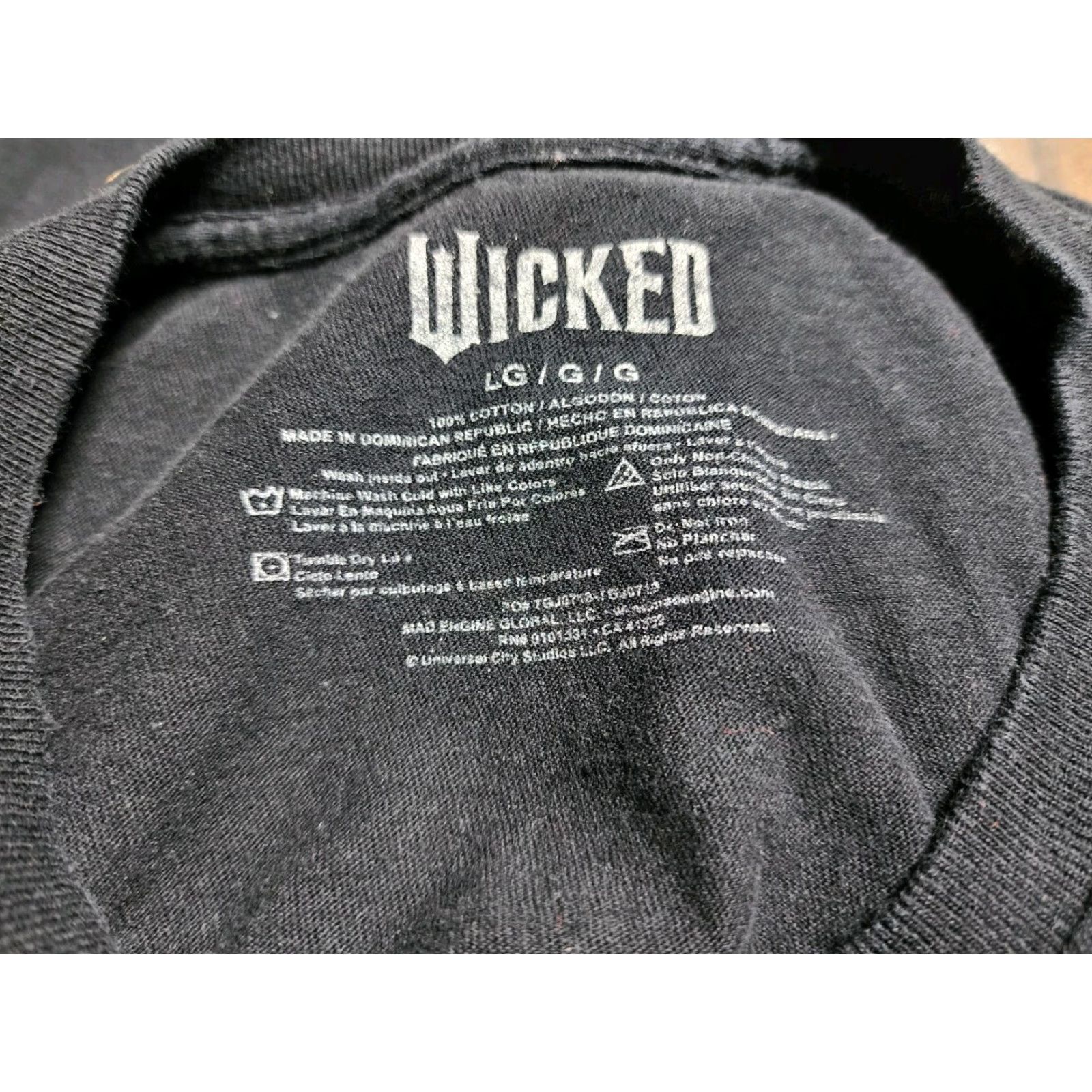 Vintage VINTAGE Wicked T-Shirt Shirt Men Black Size L Short Sleeve Crew Neck Movie 90s Mens Size US L / EU 52-54 / 3 - 4 Thumbnail