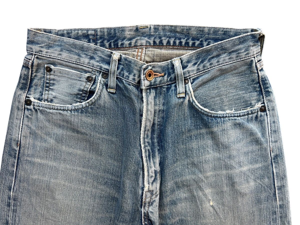 Edwin Vintage Edwin 505 Selvedge Distressed Denim Jeans 31x29 Size US 31 - 7 Thumbnail