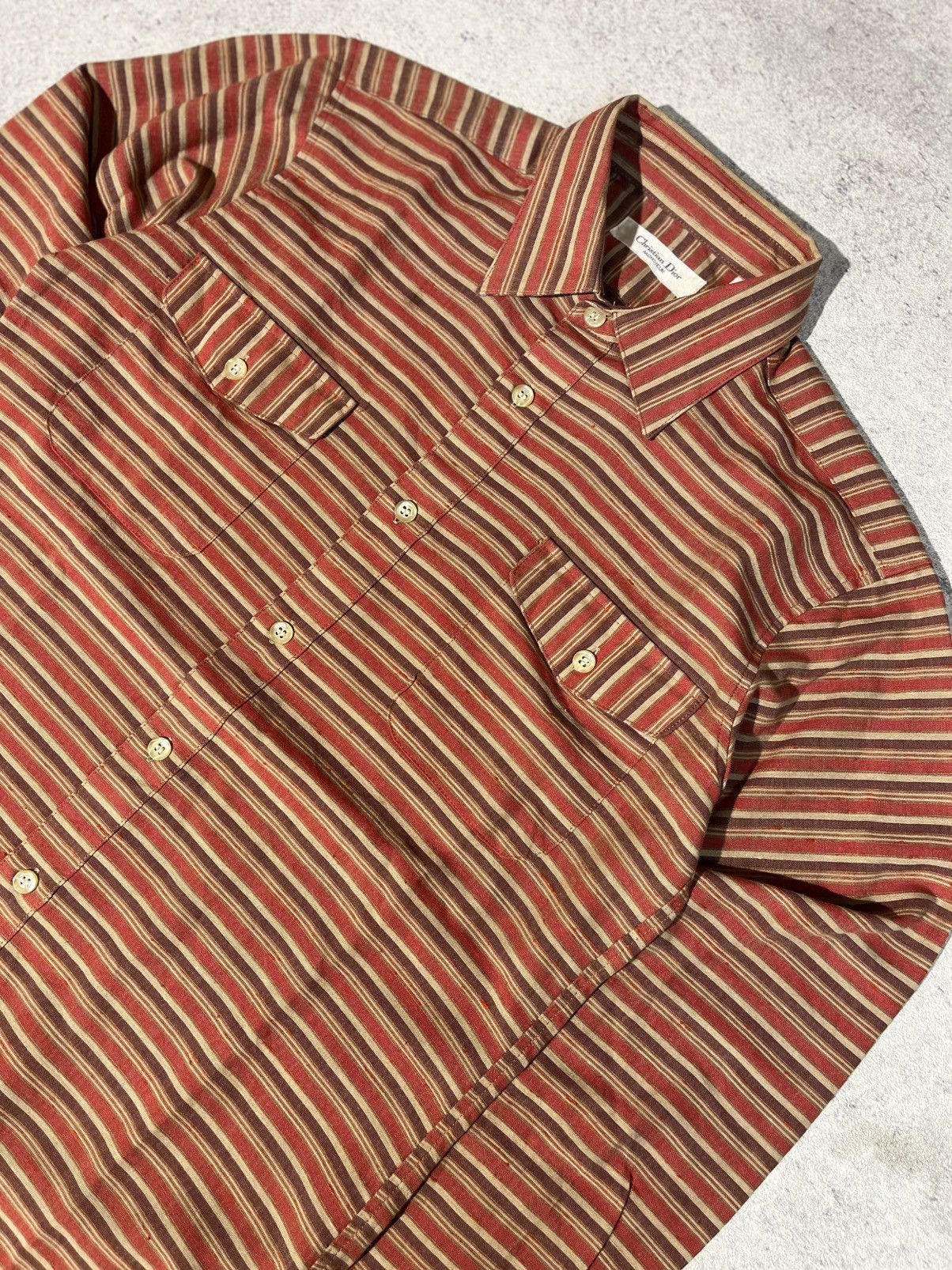 Christian Dior Monsieur VINTAGE Dior stripe shirt Size US S / EU 44-46 / 1 - 2 Thumbnail
