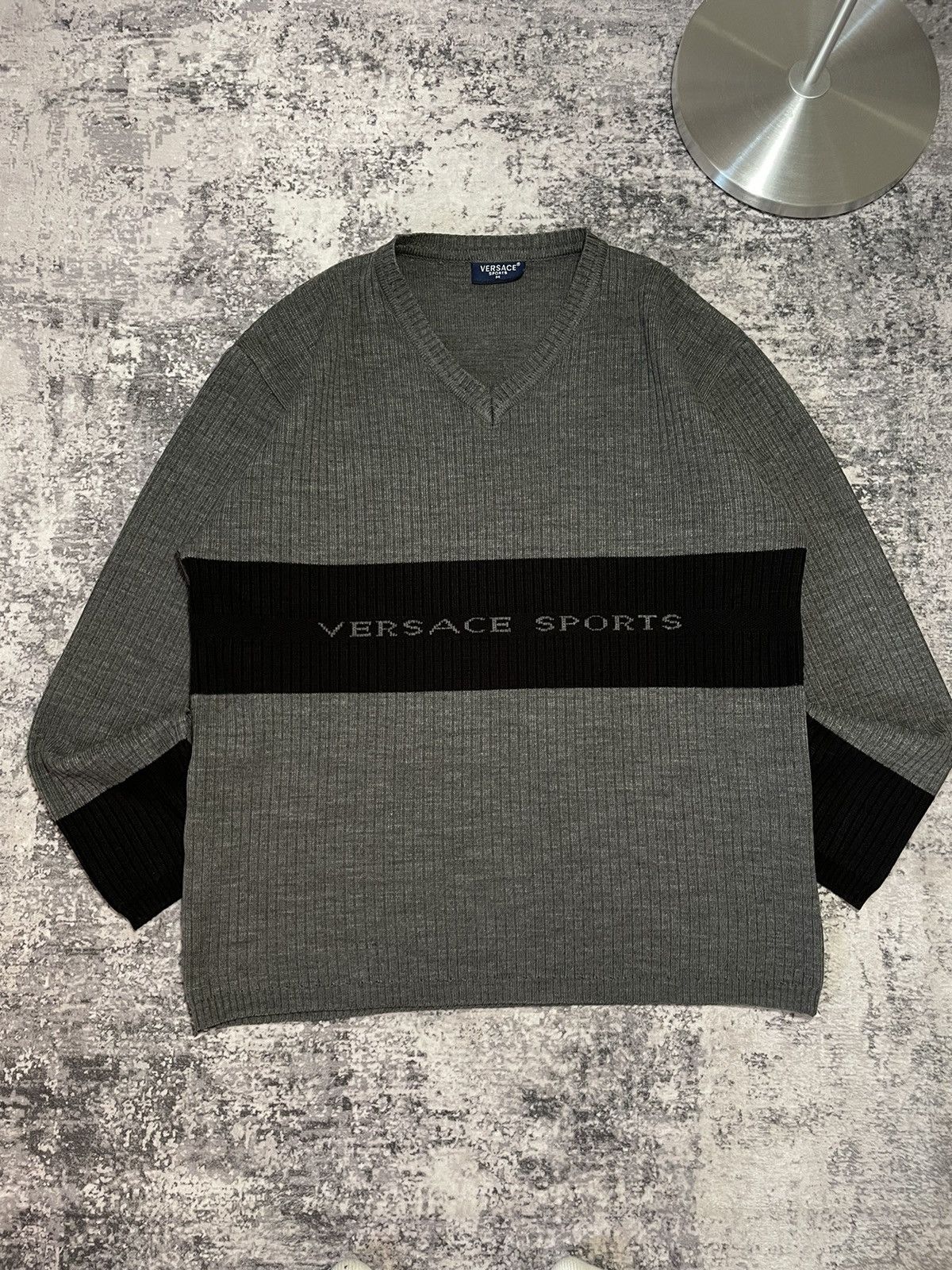 Versace × Vintage Versace Sport Vintage V Sweater Size US M / EU 48-50 / 2 - 2 Thumbnail