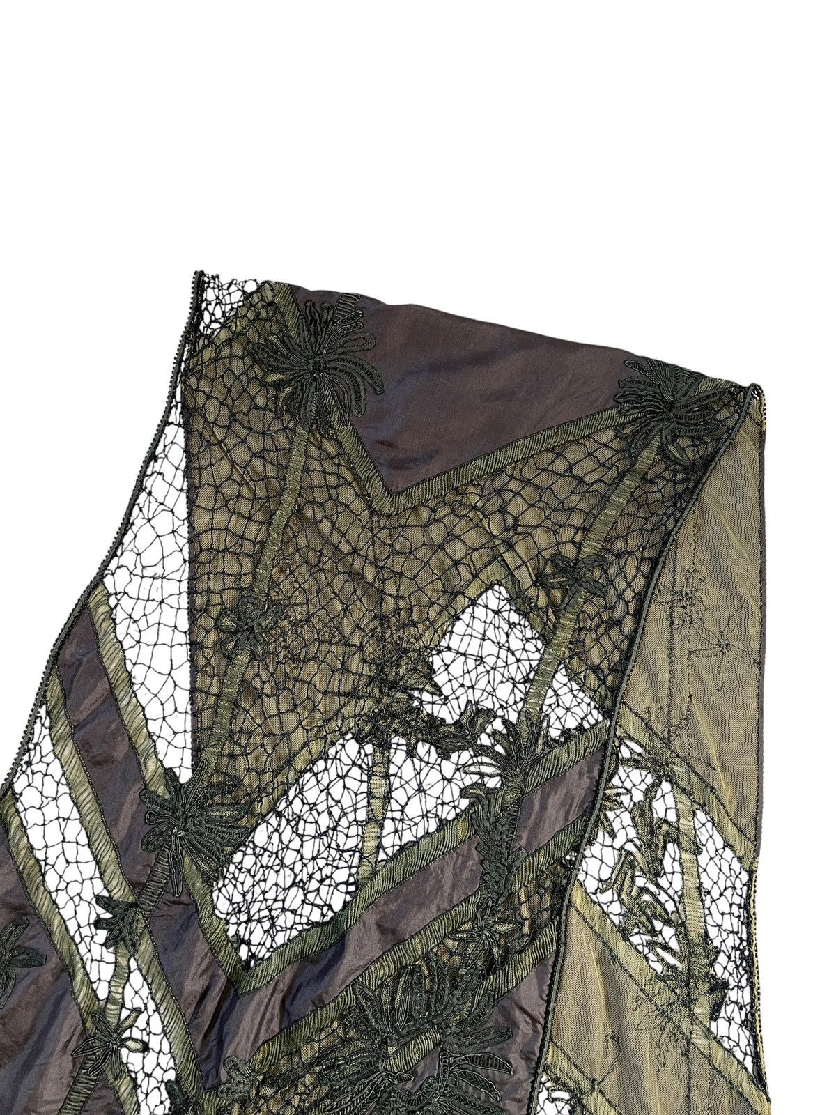 Dries Van Noten Dries Van Noten Handmade Lace Silk Scarf Size ONE SIZE - 2 Thumbnail