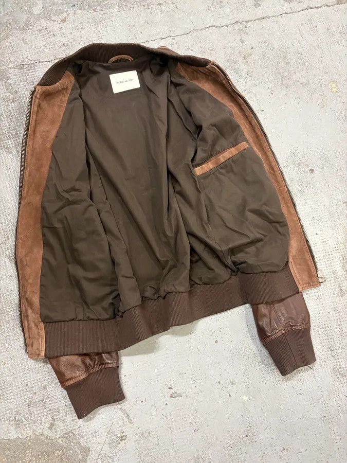 Pierre Balmain 2000s Pierre Balmain Brown Suede Bomber Jacket Size US M / EU 48-50 / 2 - 7 Thumbnail