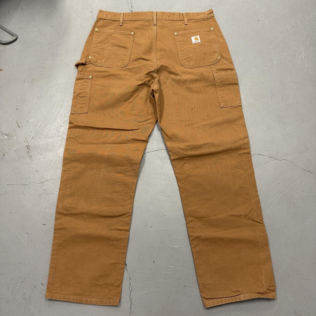 Carhartt Carhartt B01 BRN Double Knee Canvas Work Pants Tan 40 x 32 Size US 40 / EU 56 - 3 Thumbnail
