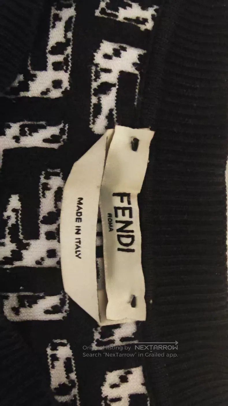 Fendi Fendi Logo all-over print floral knitted sweater Size XS / US 0-2 / IT 36-38 - 3 Thumbnail