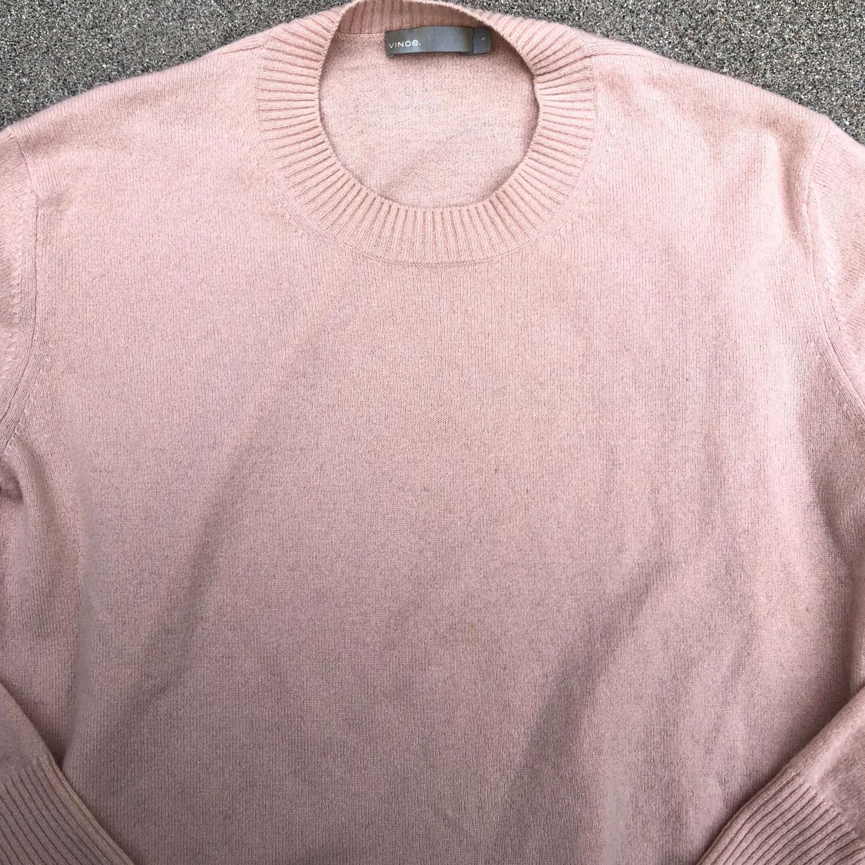 Vince Vince 100% Cashmere Pullover Sweater Women's Small Pink Long Sleeve Shirt Pullover Womens Moved for Search Size S / US 4 / IT 40 - 2 Thumbnail
