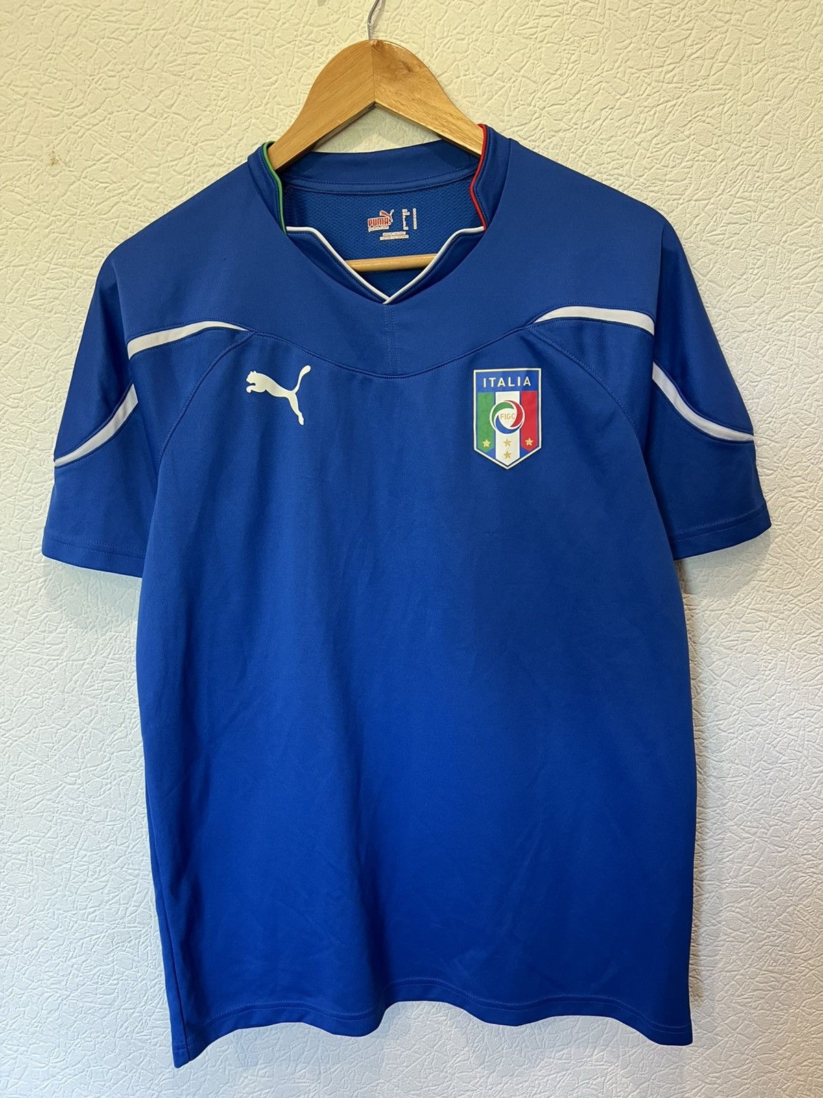 Puma Italy Puma 2010 Home Kit Soccer Jersey Football Shirt Blue Size US M / EU 48-50 / 2 - 1 Thumbnail