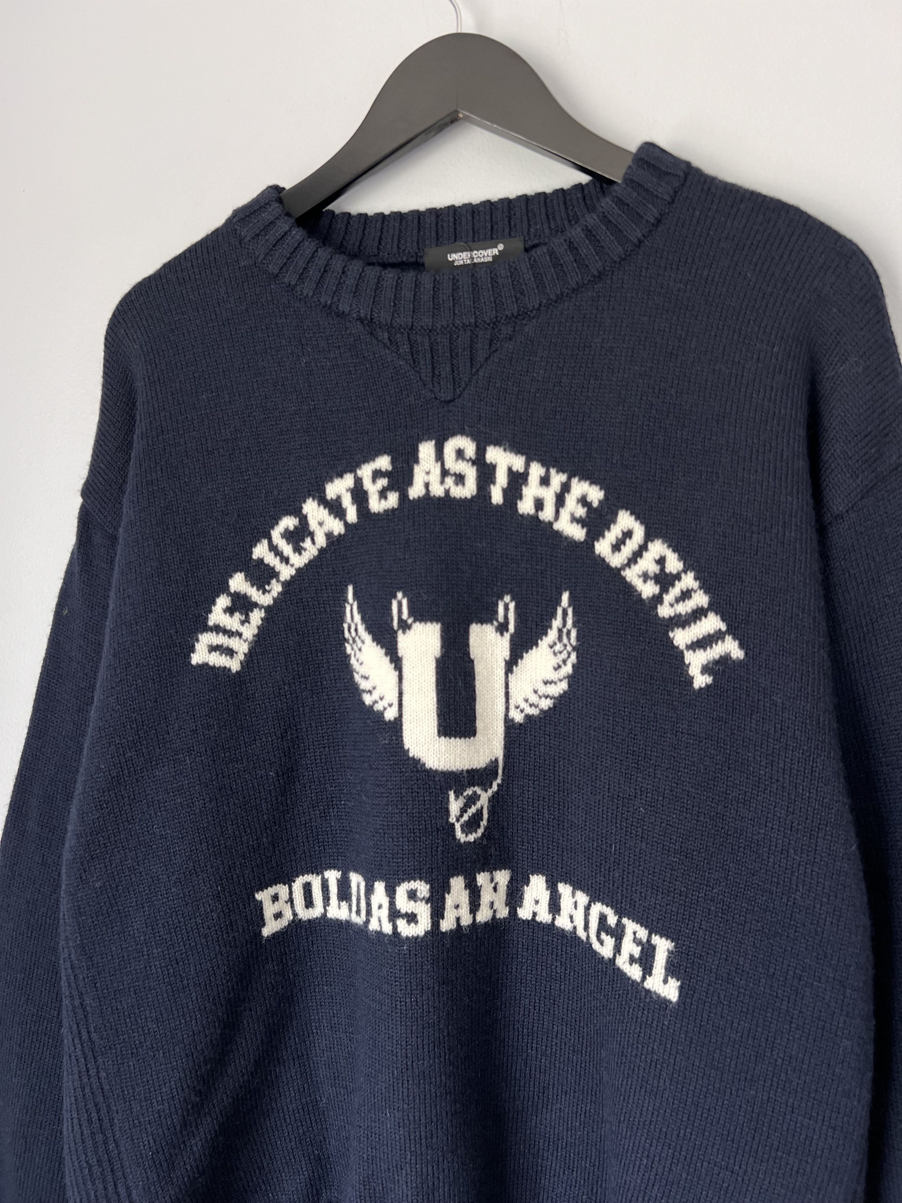 Undercover Undercover Wool Delicate As The Devil Sweater in Navy Size US L / EU 52-54 / 3 - 2 Thumbnail