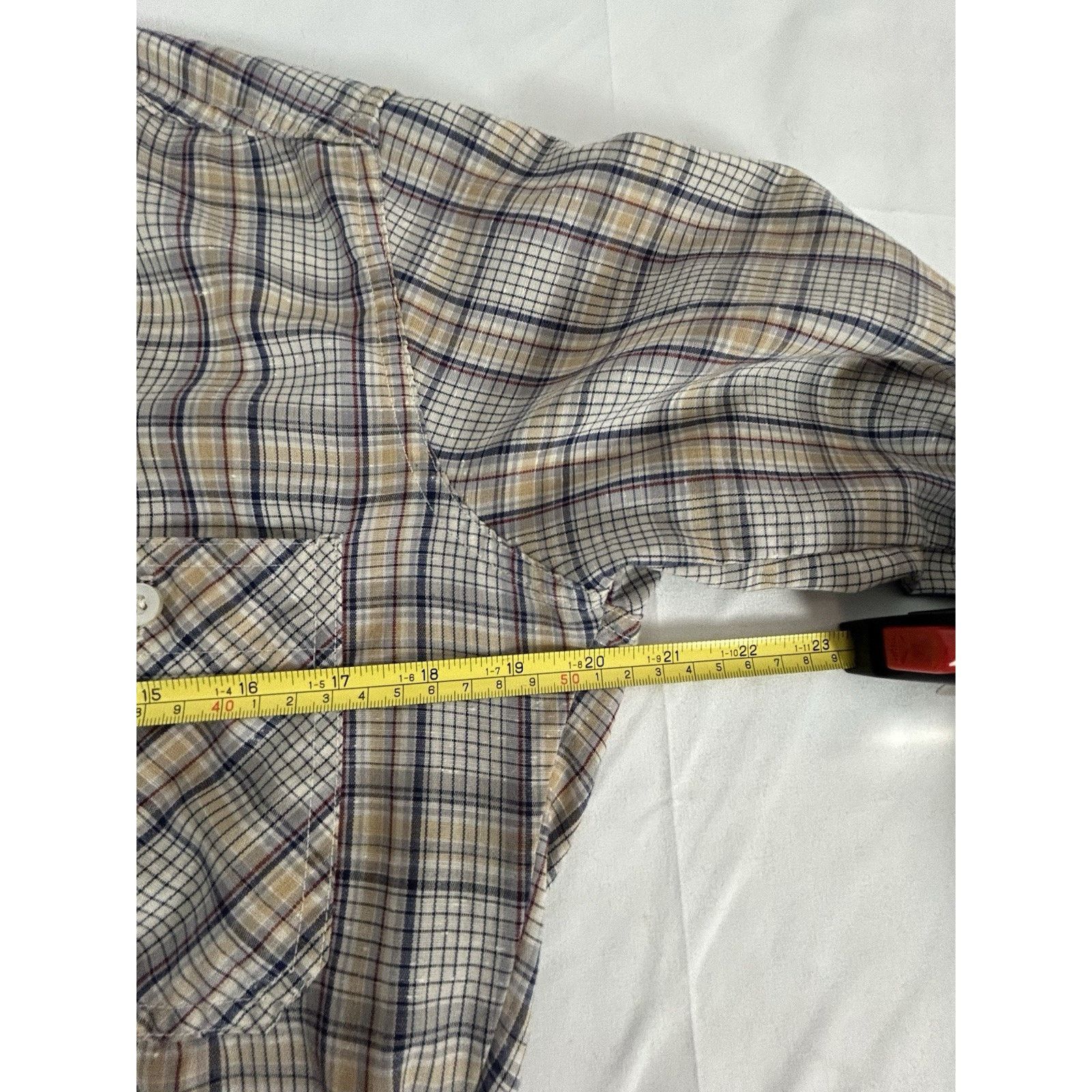 Levi's VTG Levis Mens M Plaid Button Up Long Sleeve Shirt White Tab Size US M / EU 48-50 / 2 - 7 Thumbnail